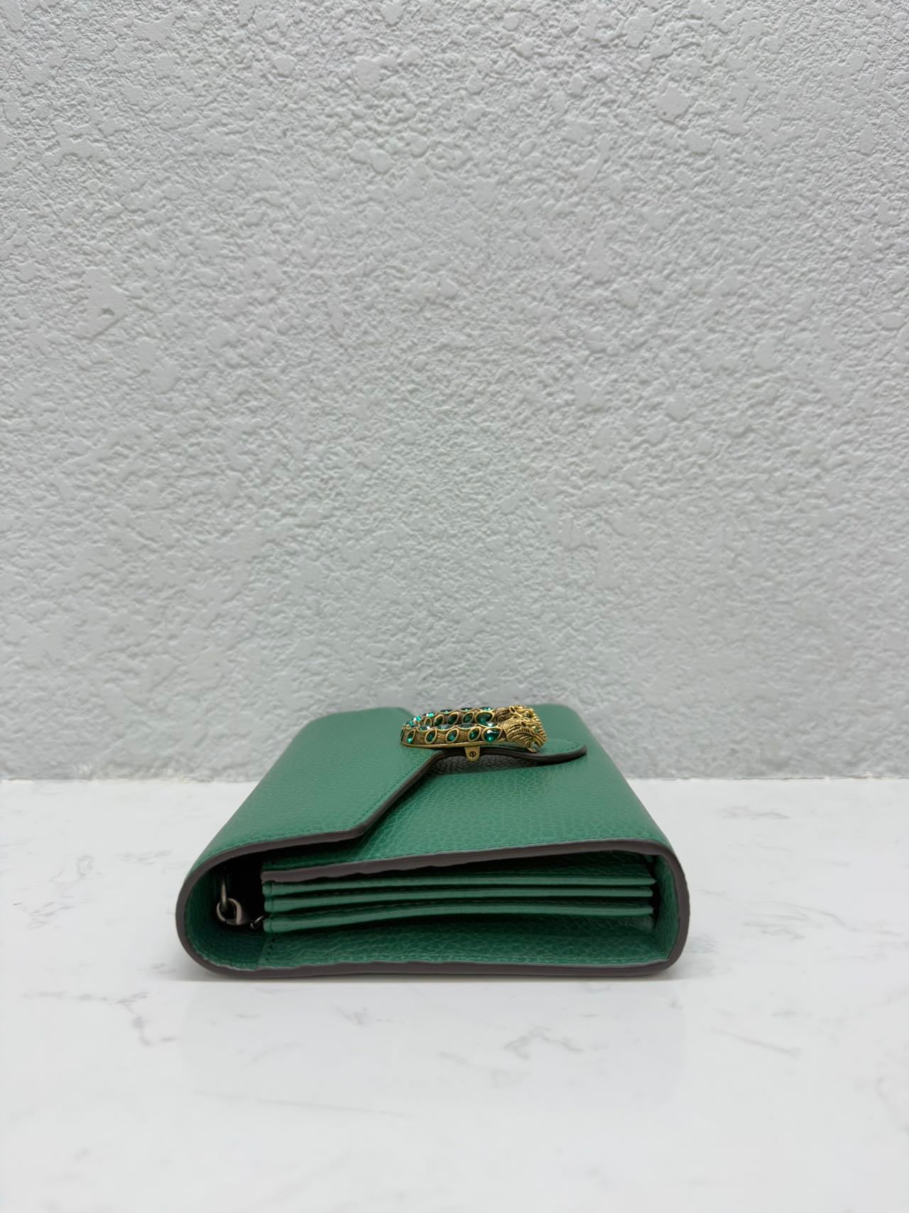 Gucci - Dionysus Wallet on Chain (WOC) - Grained leather - Green with Gold-tone and Silver-tone Hardware - (mini)