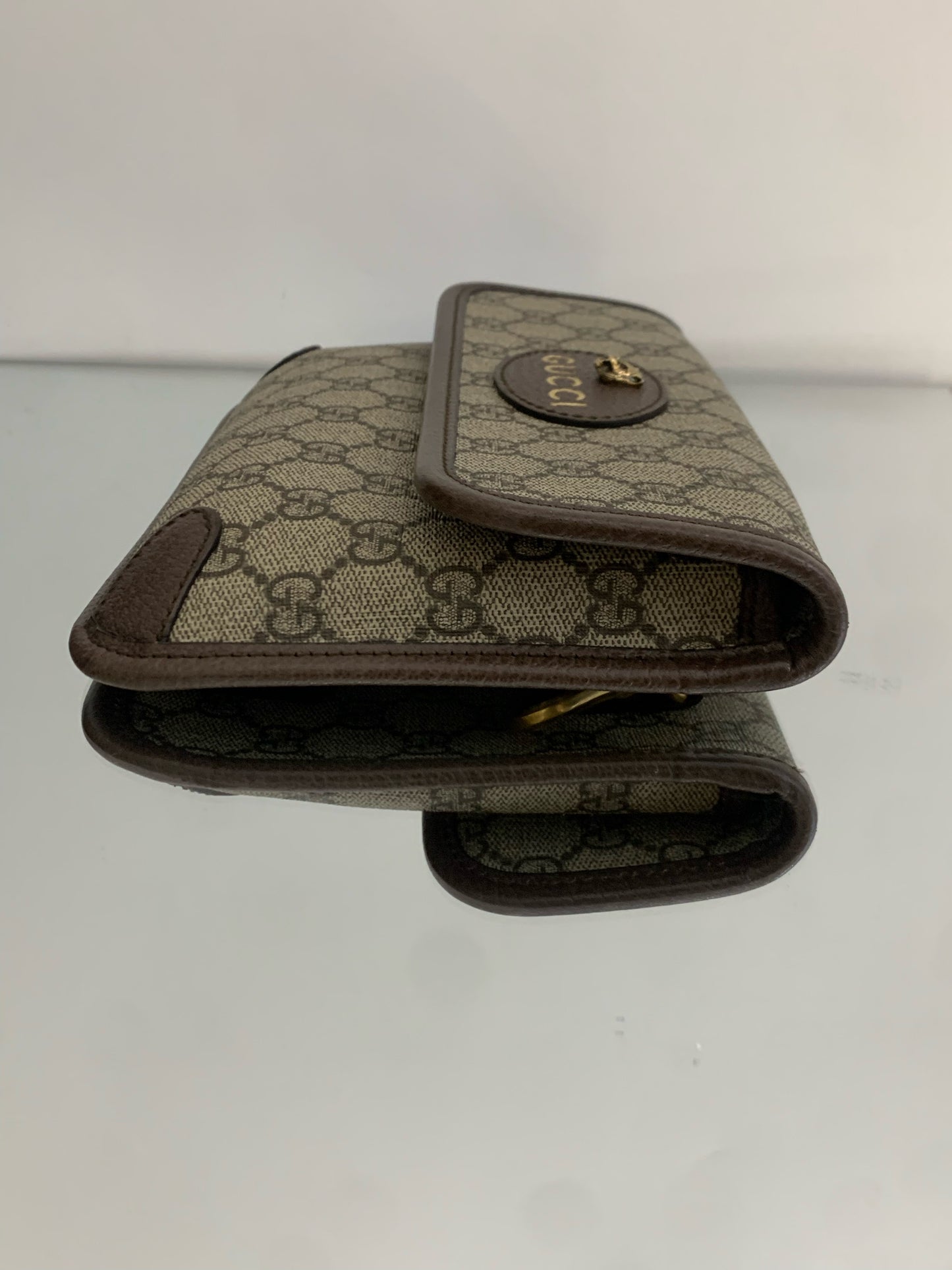 Gucci - Neo Vintage Messenger/Belt Bag - GG Supreme coated canvas with leather trim - Ebony Brown - (small)