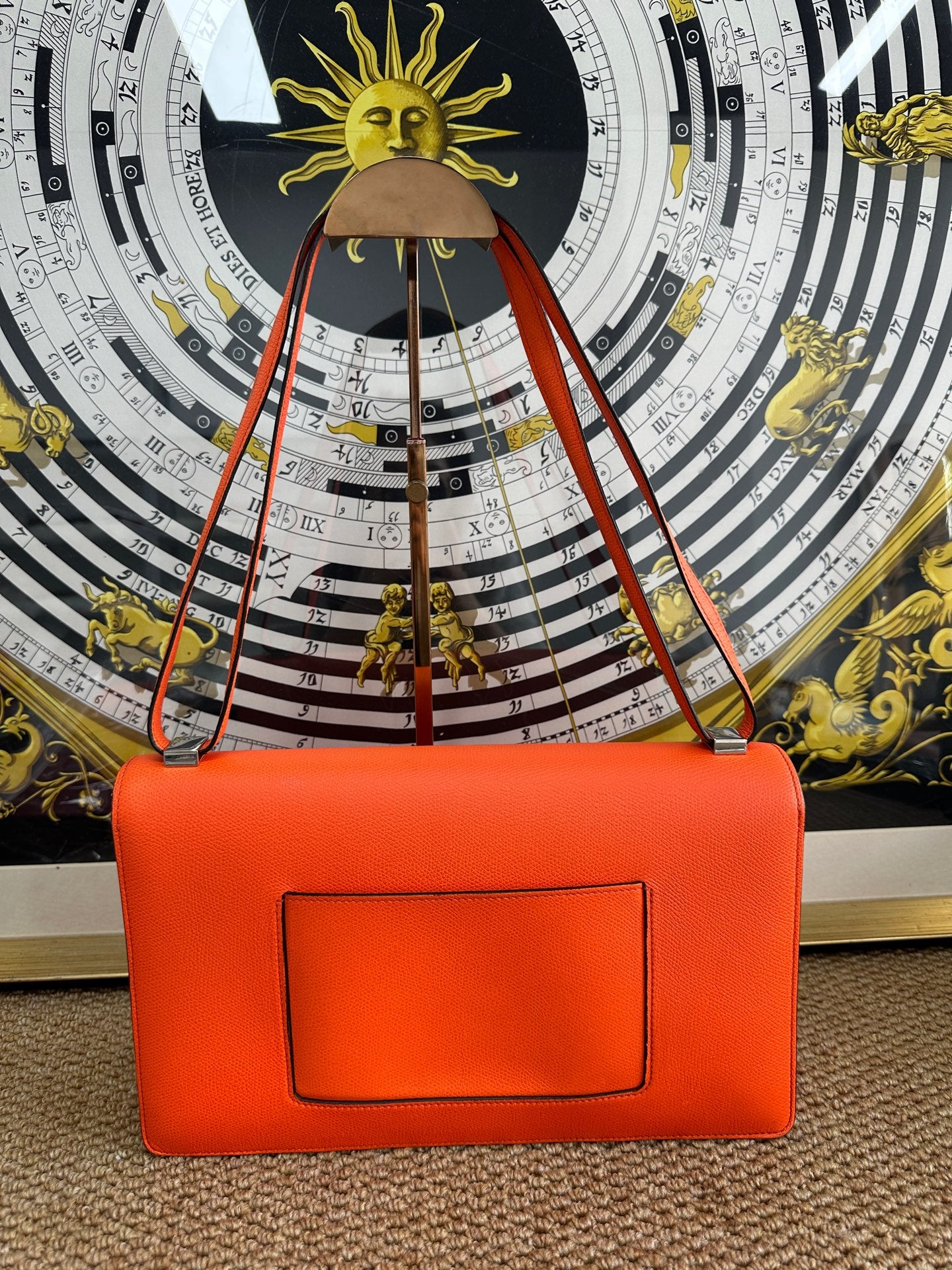 Celine - Classic Box Bag - Leather - Orange - (large)