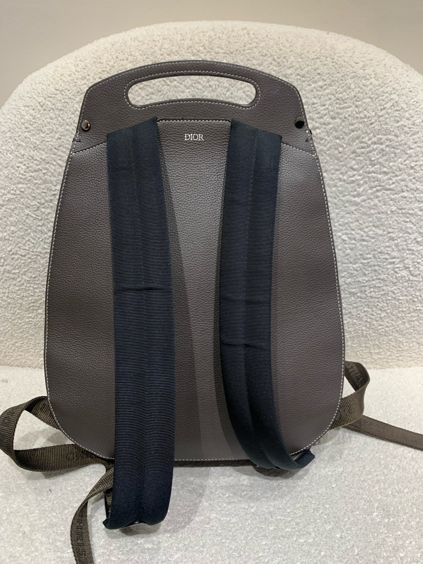 Dior - Gallop Backpack - Grained cowhide leather - Brown - (medium)