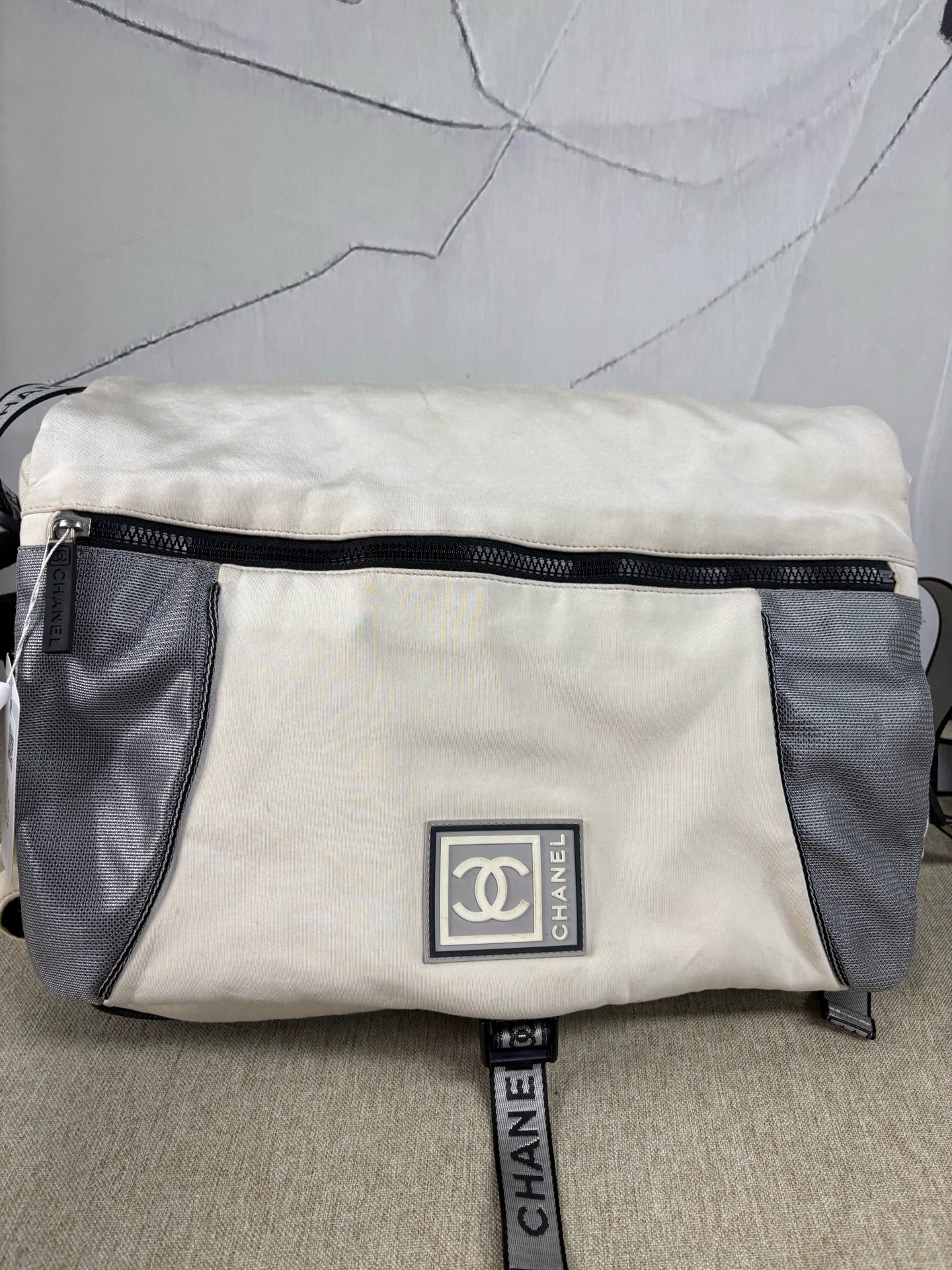 Chanel - Sports/Fitness Bag - Synthetic - Beige - (large)