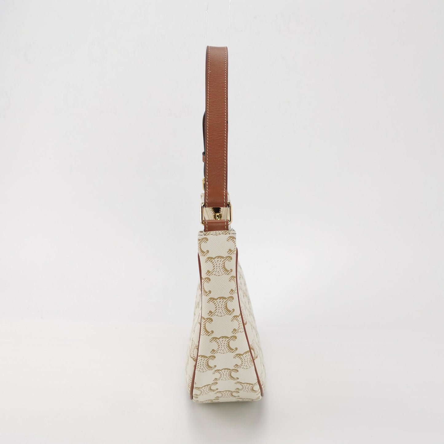 Celine - AVA - Coated canvas with leather trim - White - (Small)