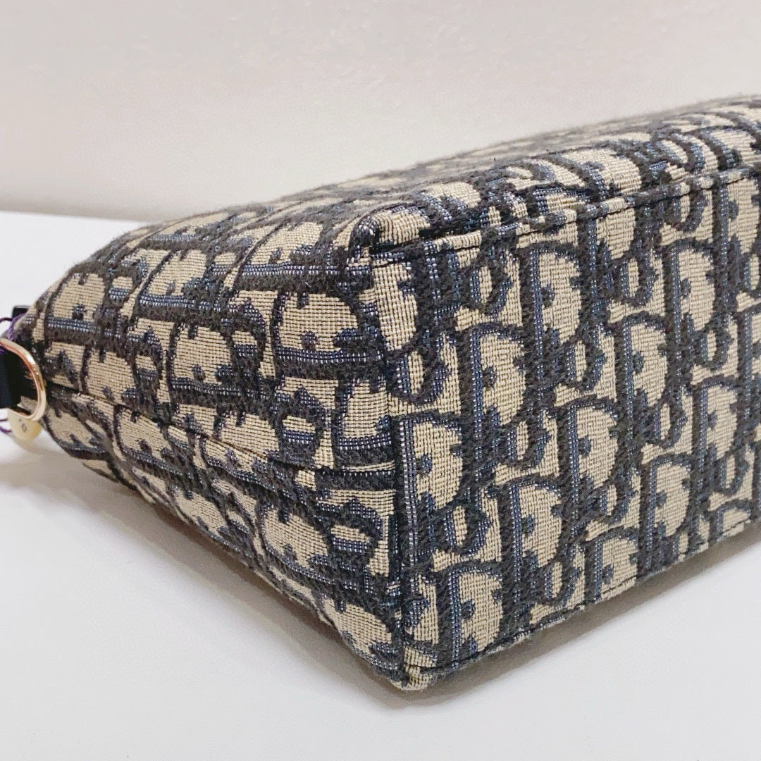 Dior - TravelNomad - Embroidered canvas and leather - Beige and Navy - (Medium)