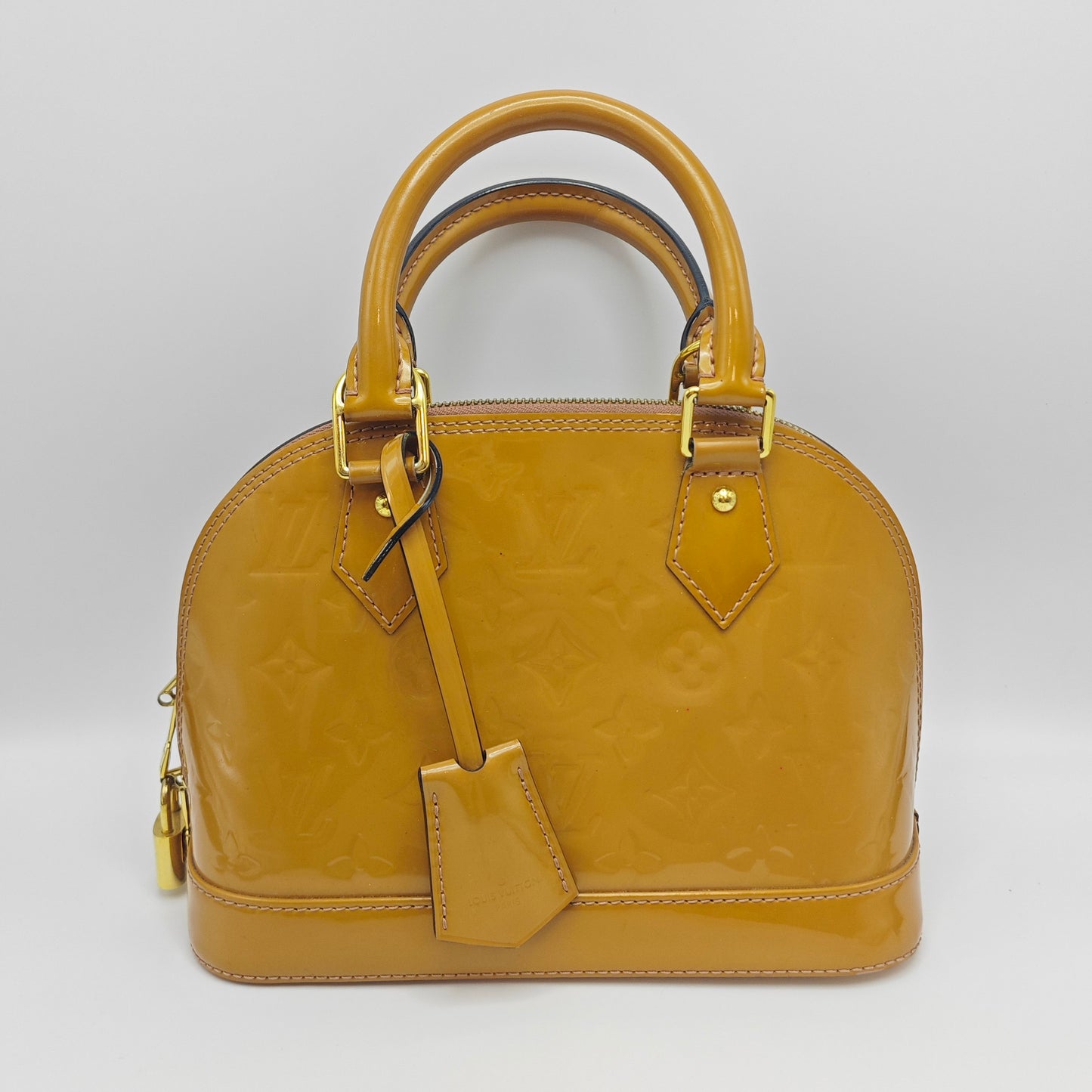 Louis Vuitton - Alma BB - Patent leather - Ginger Yellow - (mini)
