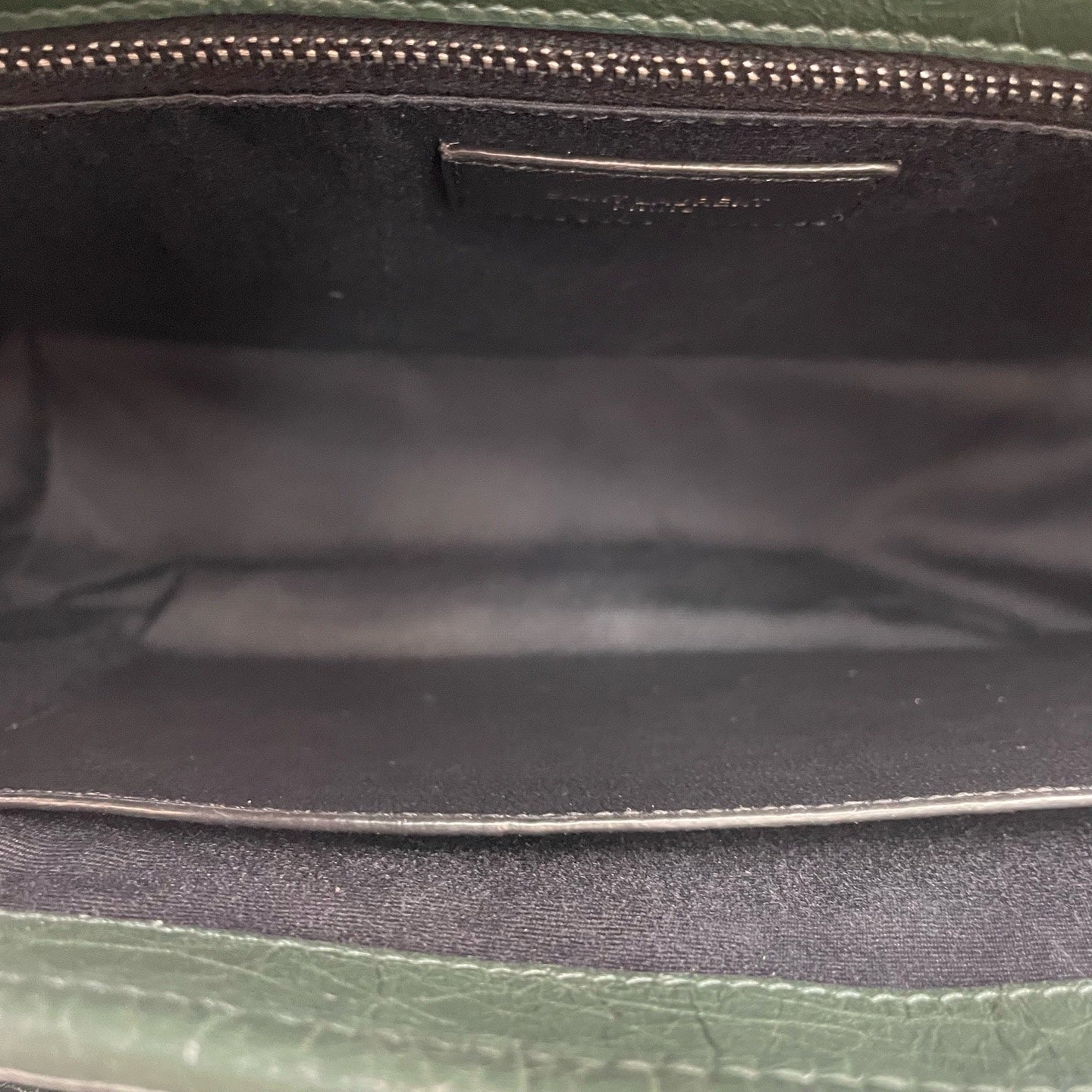 Saint Laurent - Niki Medium Chain Bag - Distressed calfskin leather - Green - (Medium)