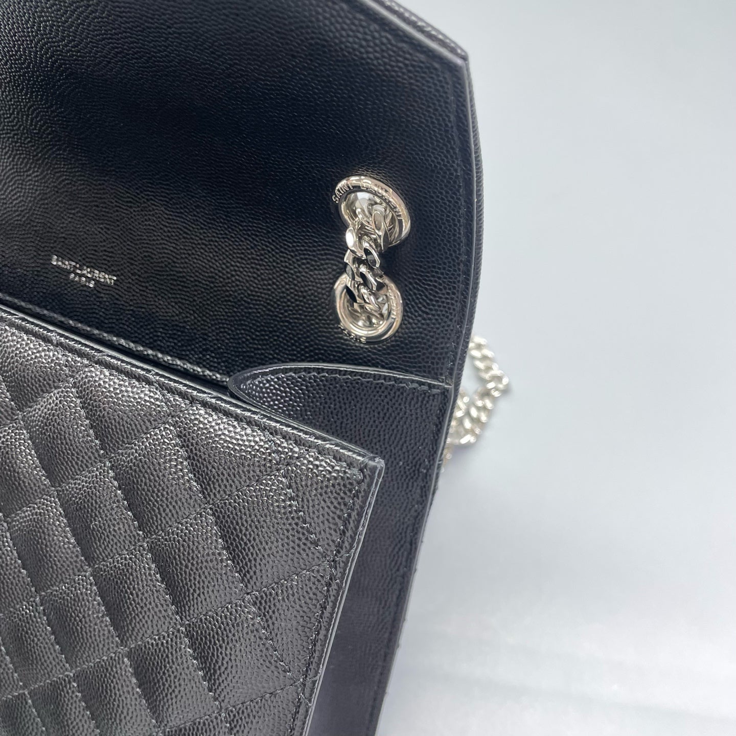 Saint Laurent - Envelope Medium Chain Bag - Leather - Black - (medium)