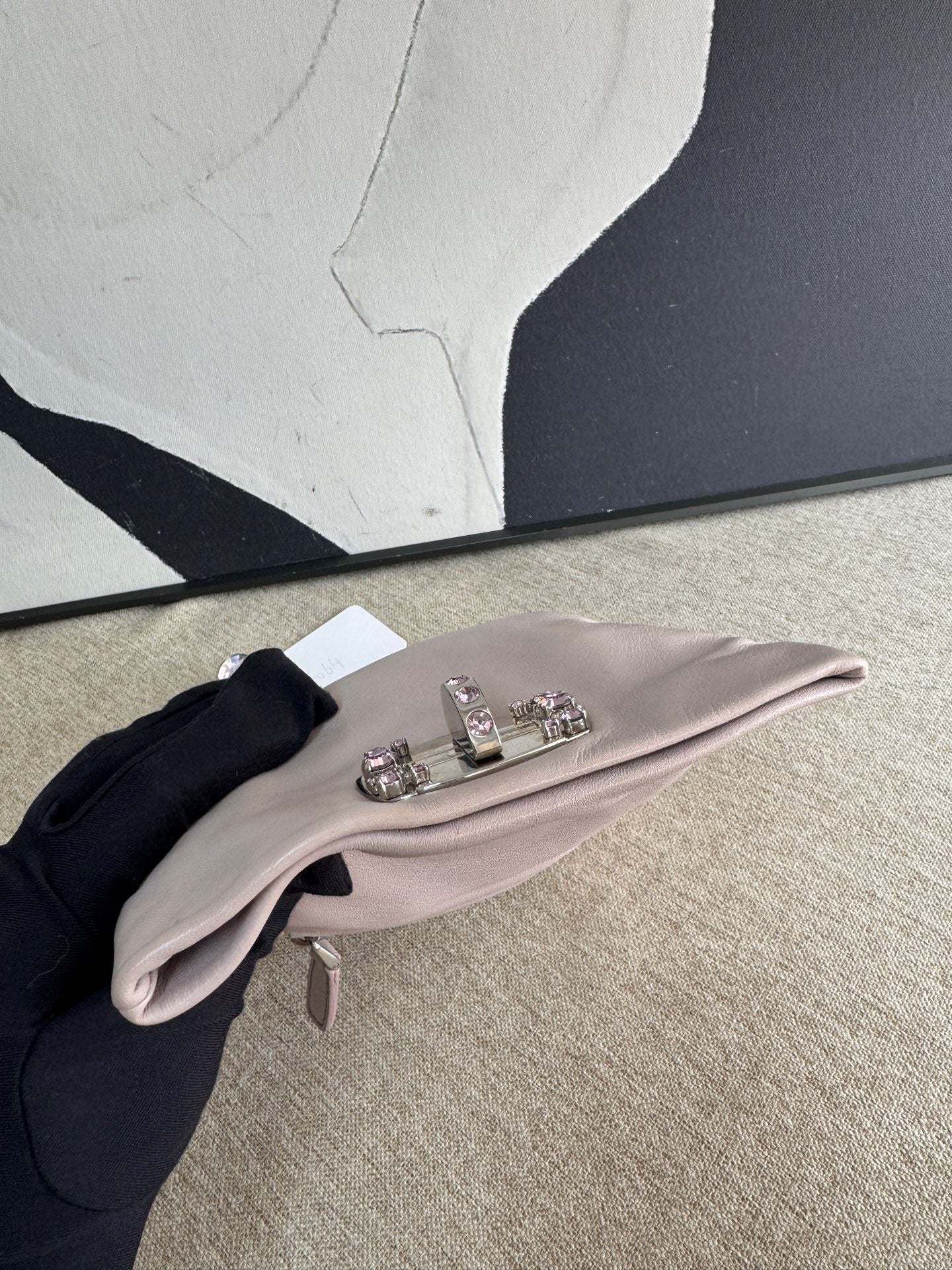 Miu Miu - Jeweled Chain Bag - Lambskin leather - Purple - (mini)