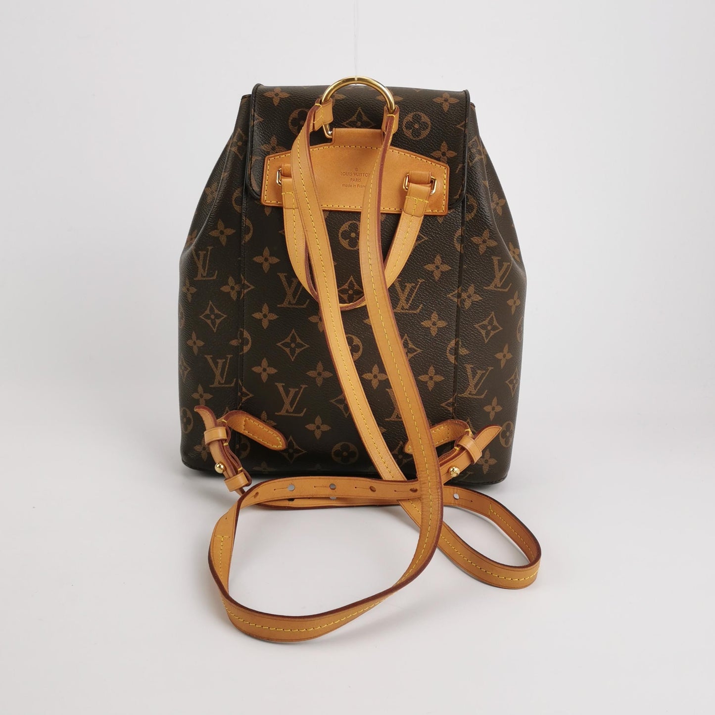 Louis Vuitton - Montsouris M45501 - Monogram coated canvas with natural Vachetta leather trim - Brown - (Medium)