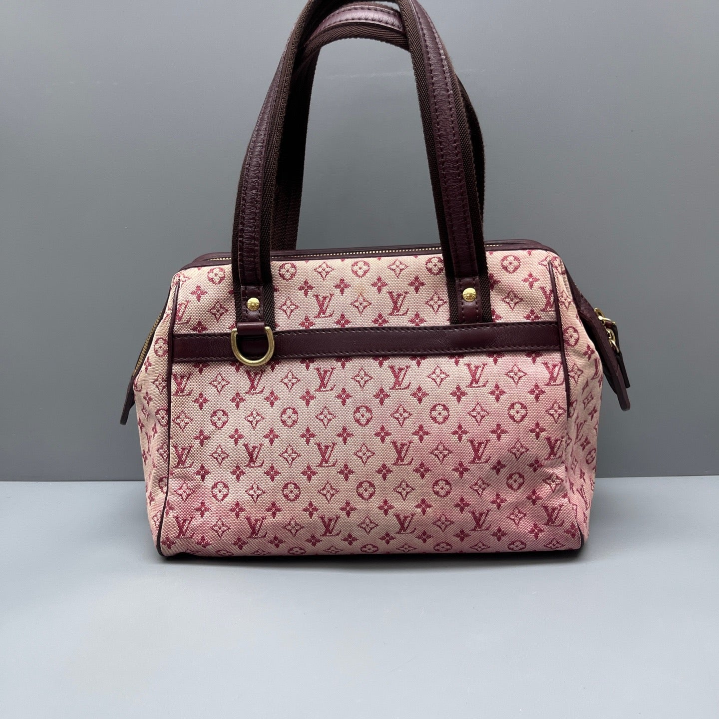 Louis Vuitton - Monogram Denim Boston Handbag - Denim canvas with leather trim - Multicolour - (small)