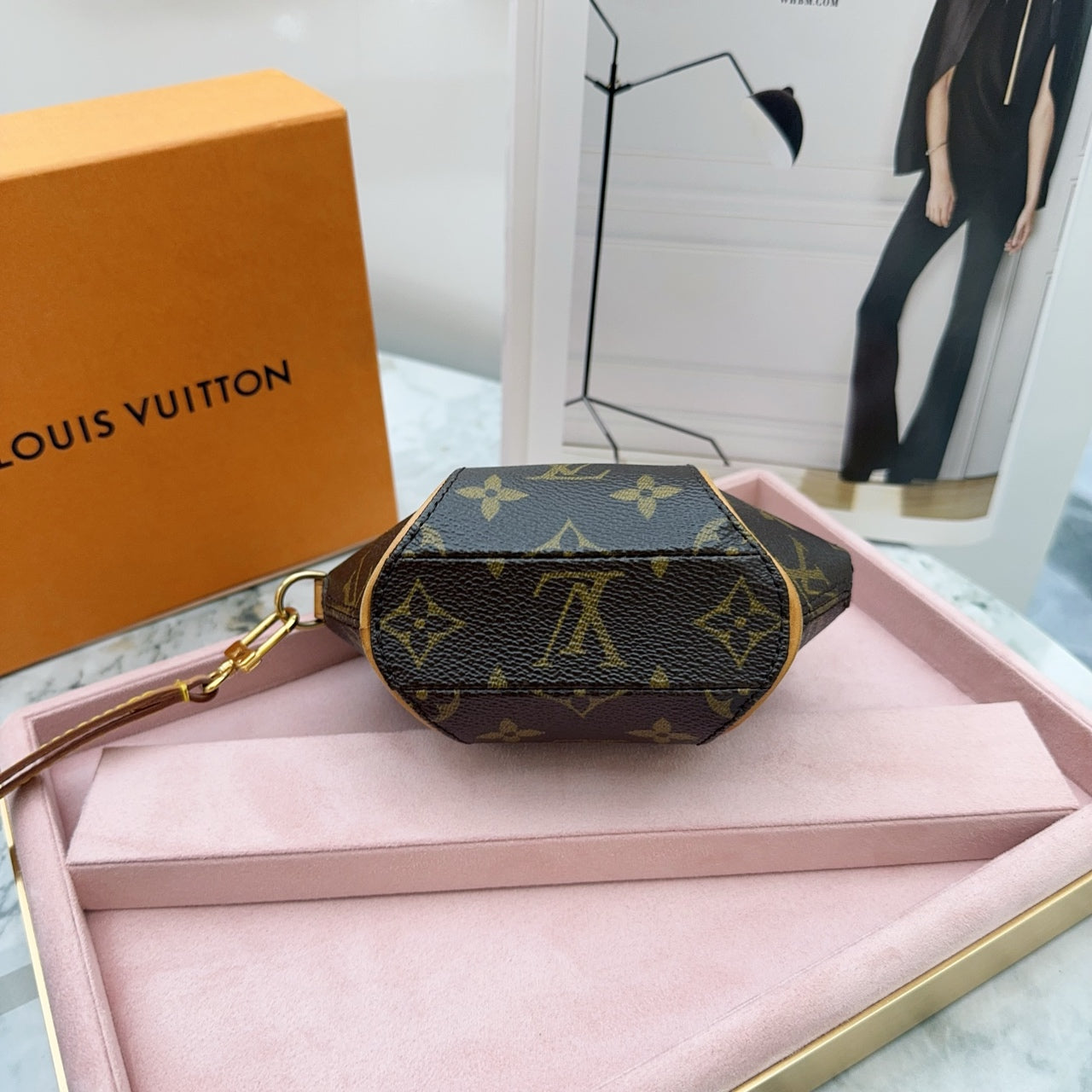 Louis Vuitton - Ellipse Mini Clutch - Monogram coated canvas with Vachetta leather trim - Brown - (mini)