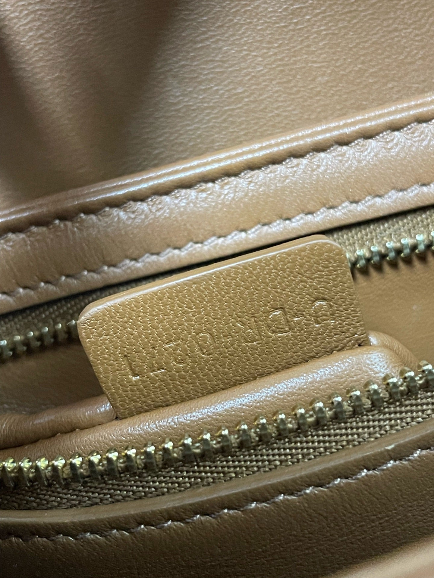 Celine - Triomphe Teen Box - Monogram canvas with calfskin leather trim - Brown and Black with Camel accents - (small)