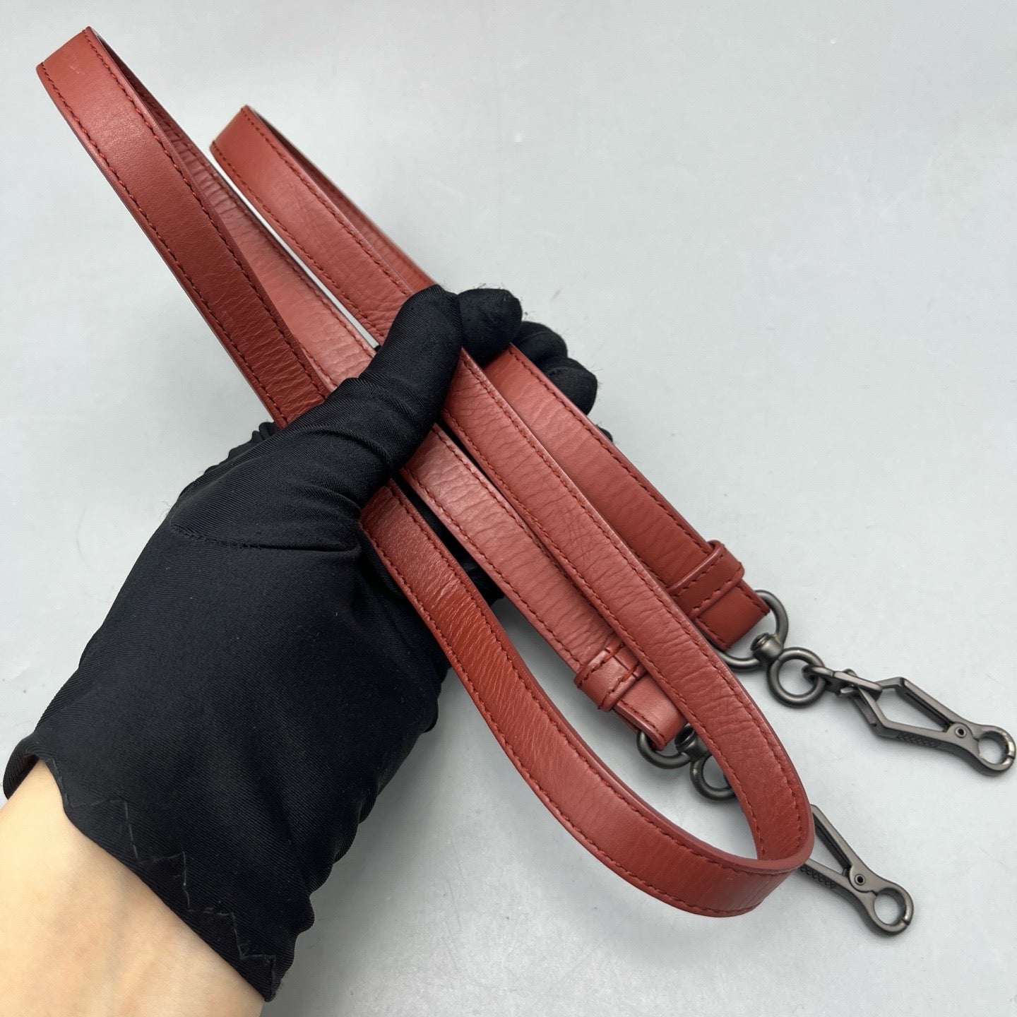 Bottega Veneta - Roma - Lambskin leather - Brick Red - (Medium)
