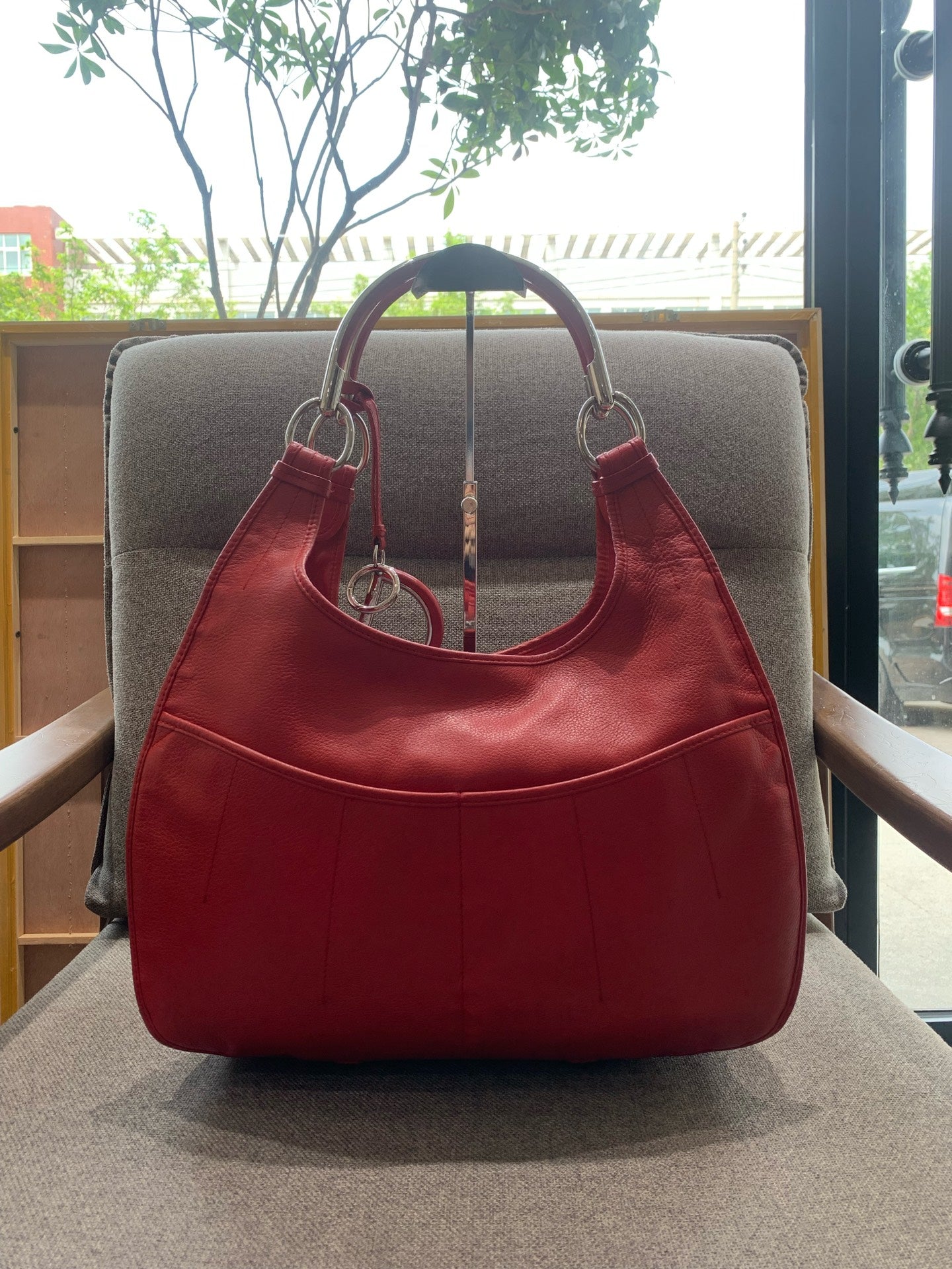 Dior - Hobo Bag - Leather - Red - (Medium)