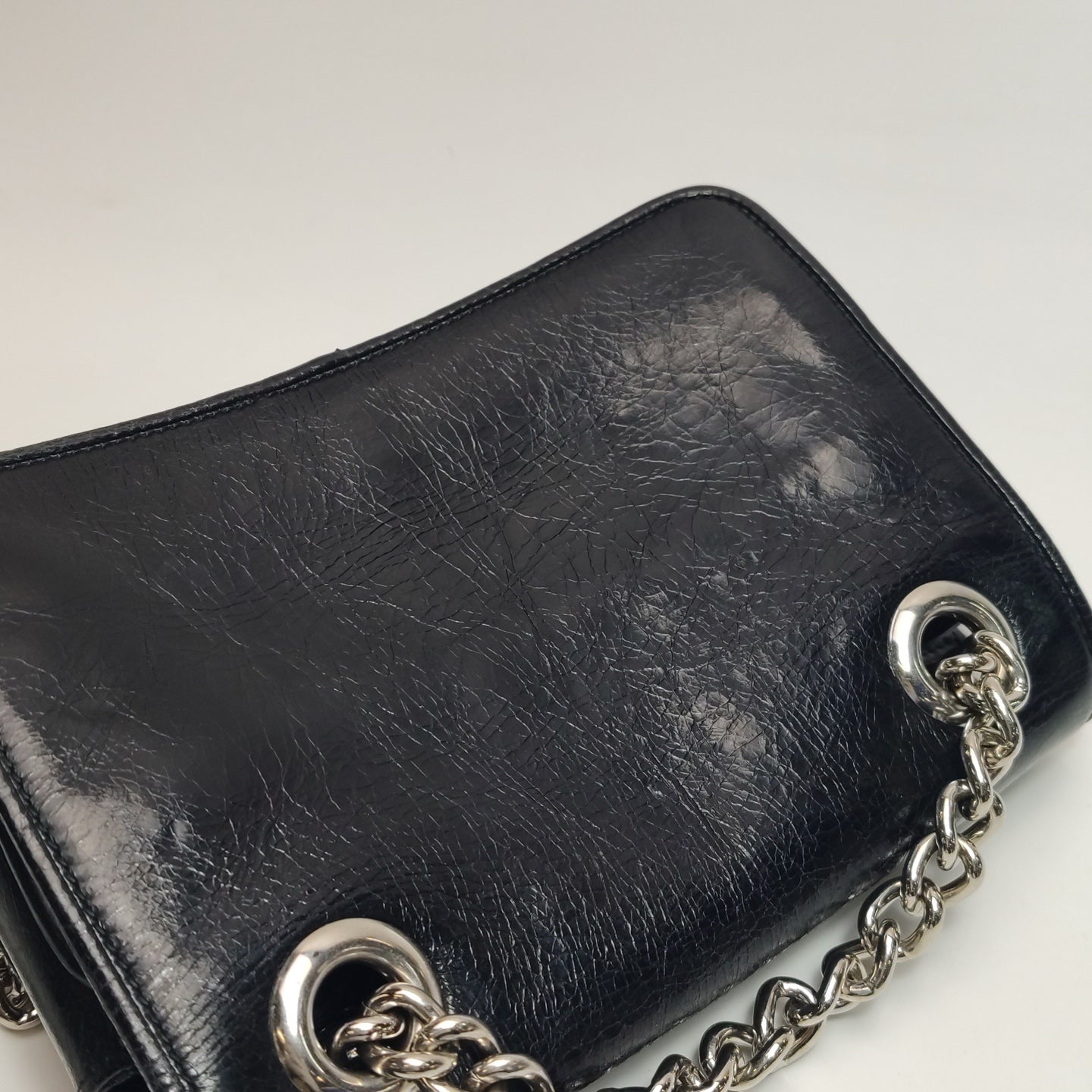 Miu Miu - Chain Shoulder Bag - Leather - Black - (mini)