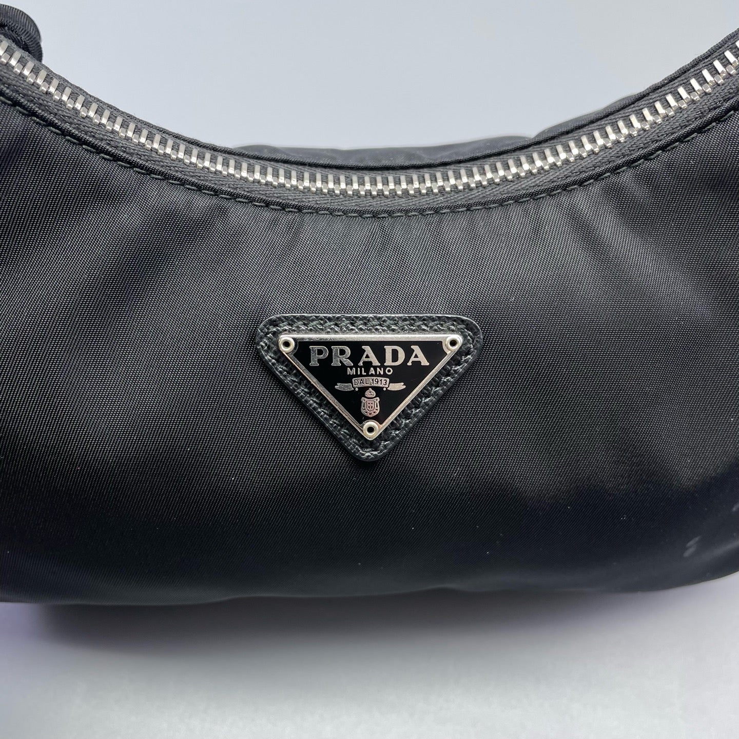 Prada - Re-Edition 2005 Shoulder Bag - Recycled nylon - Black with Silver-tone Hardware - (medium)