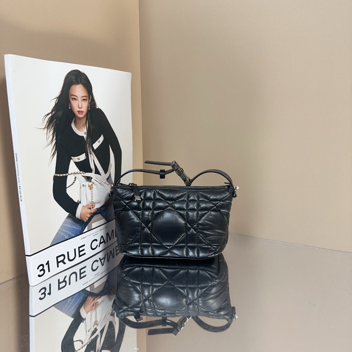 Dior - Travel Nomad Small Lunchbox Bag - Lambskin leather - Black - (mini)