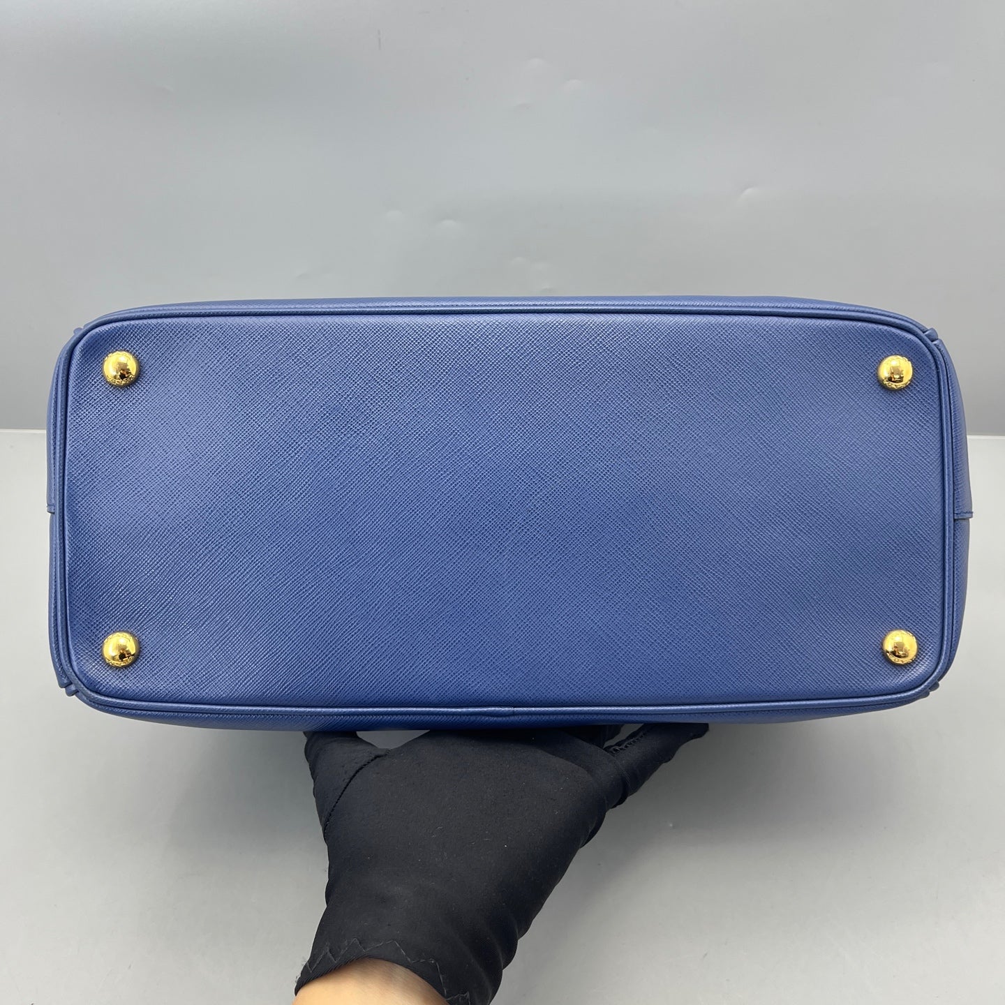 Prada - Galleria Saffiano Lux Tote - Saffiano leather - Blue - (medium)