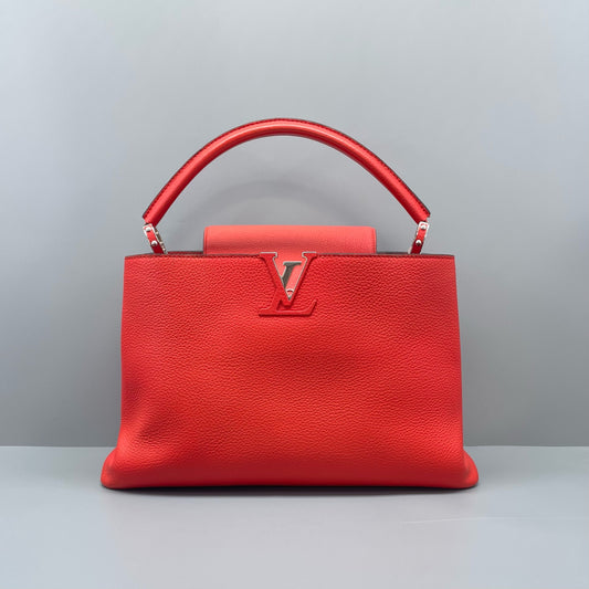 Louis Vuitton - Capucines - Leather - Red - (large)