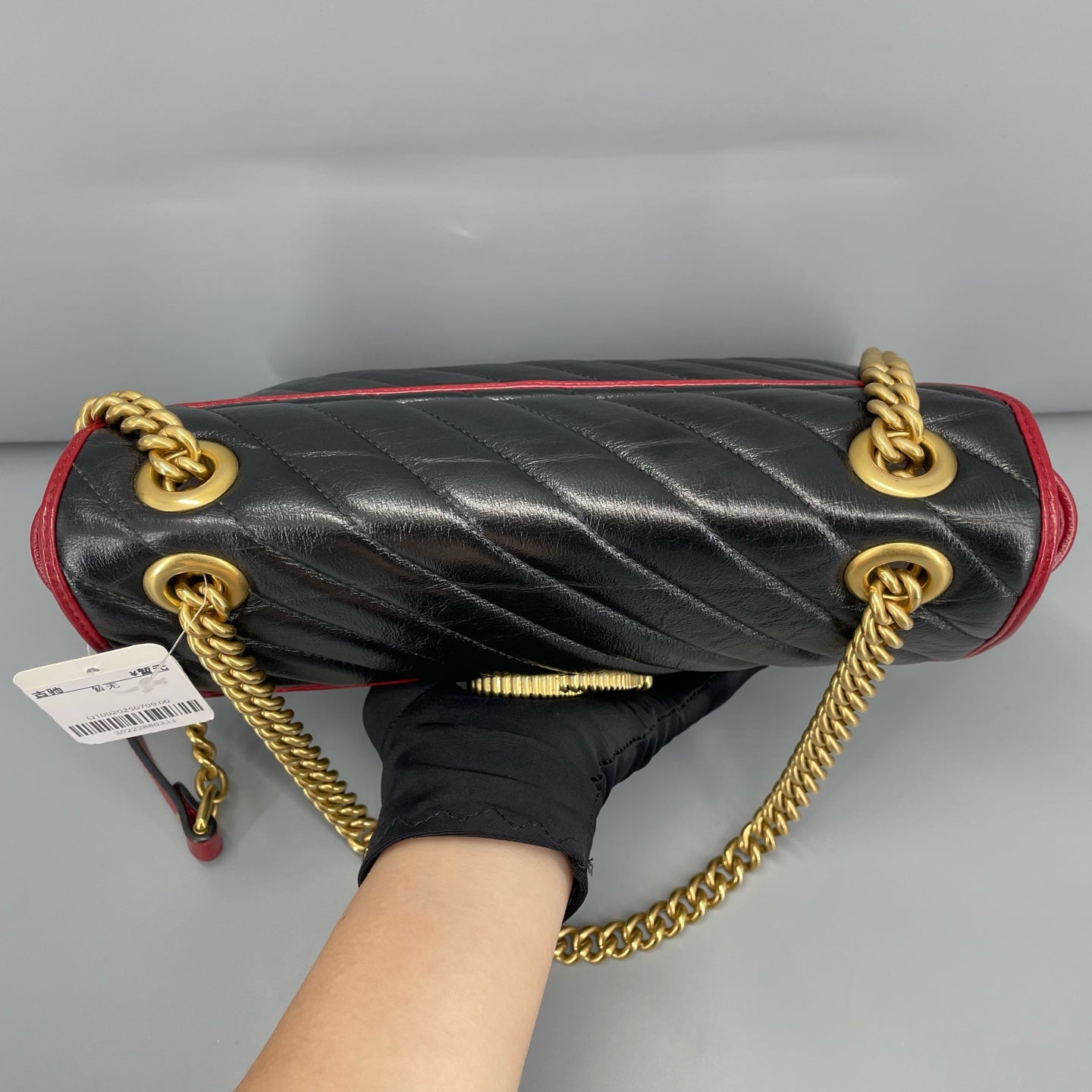 Gucci - GG Marmont Matelassé Shoulder Bag - Leather - Black - (medium)