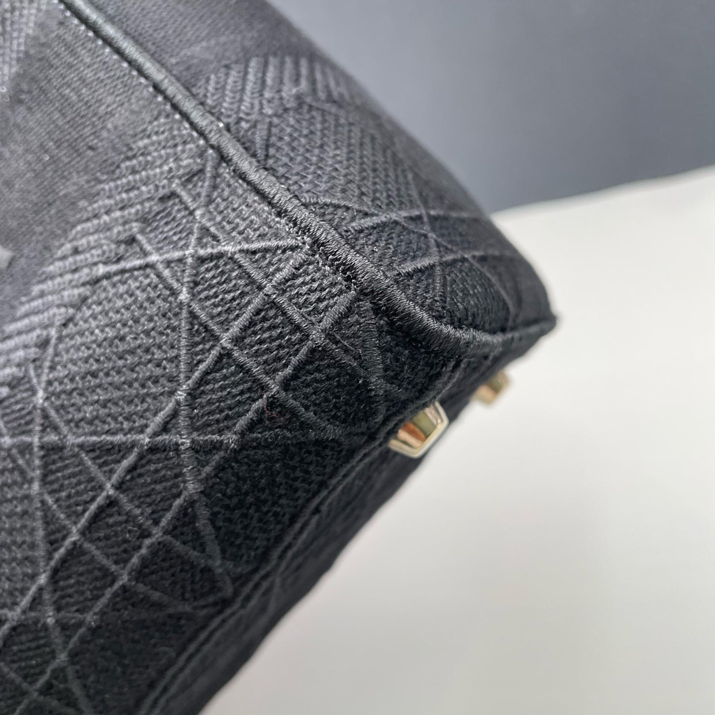 Dior - Lady Dior - Embroidered cloth - Black - (Small)