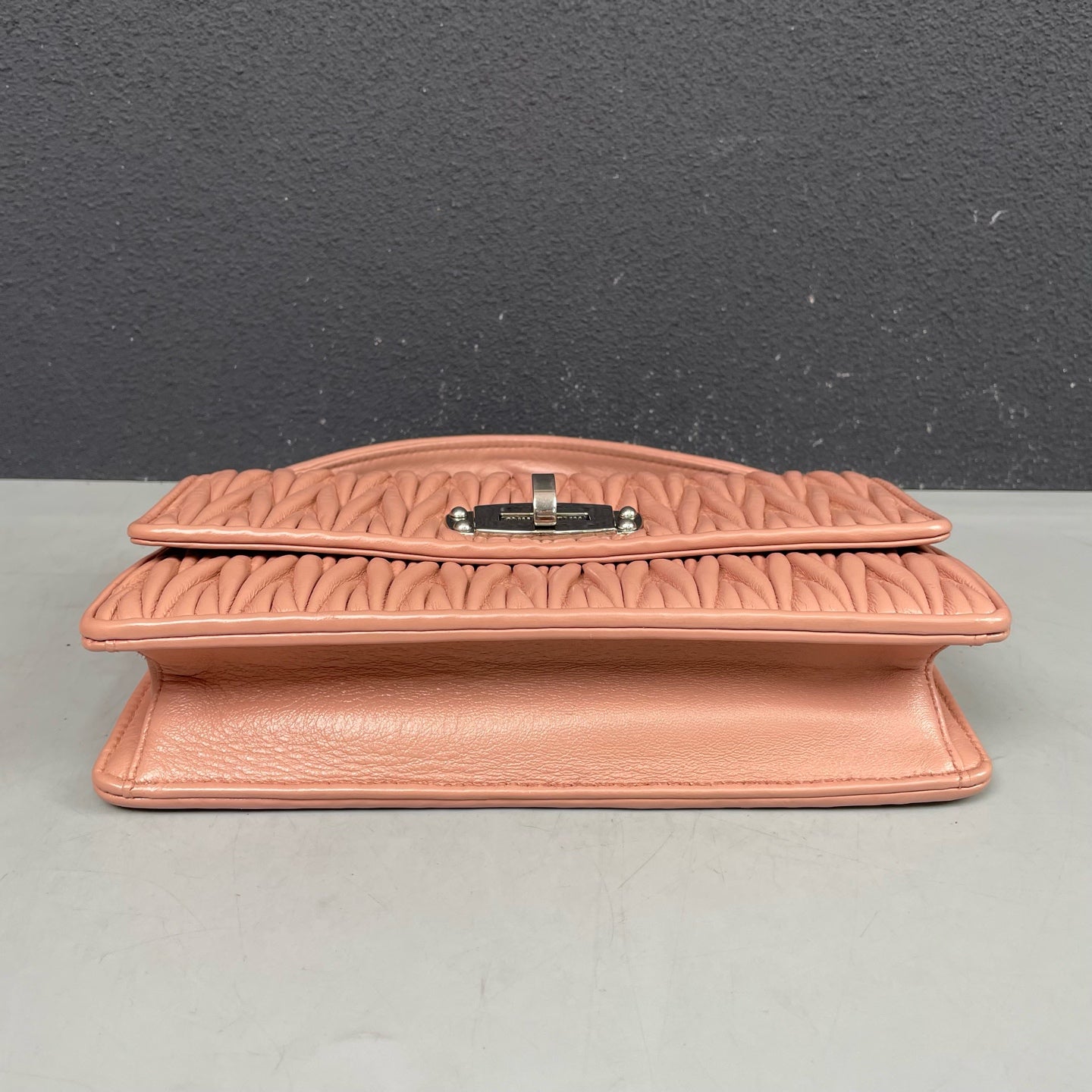 Miu Miu - Matelassé Flap Bag - Leather - Pink - (small)
