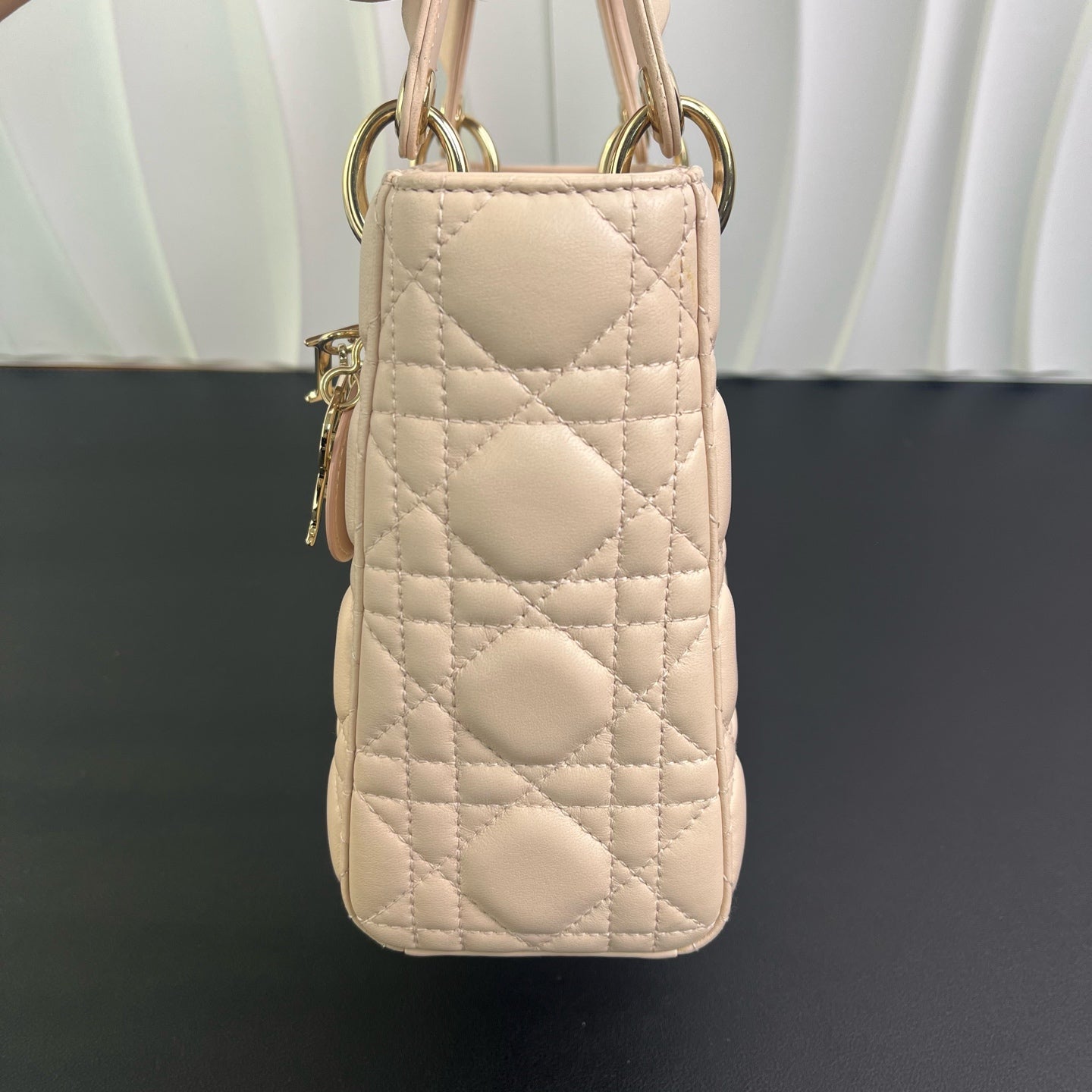 Dior - Lady Dior Small - Lambskin leather - Pink - (Small)