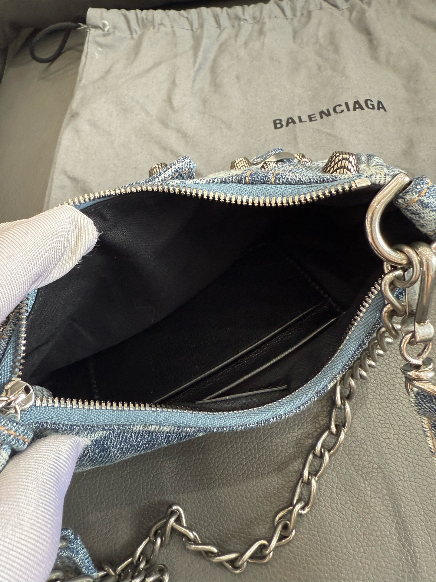 Balenciaga - Le Cagole Mini Shoulder Bag - Denim - Blue - (mini)