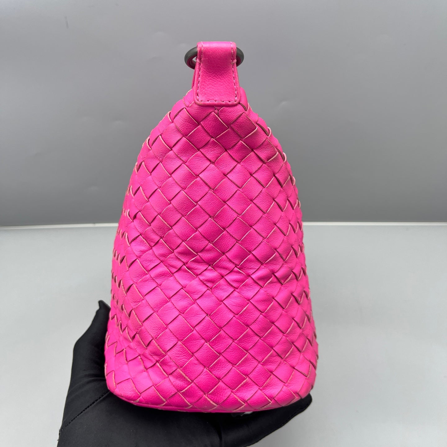 Bottega Veneta - Intrecciato Lunchbox Bag - Nappa leather - Hot Pink - (Small)