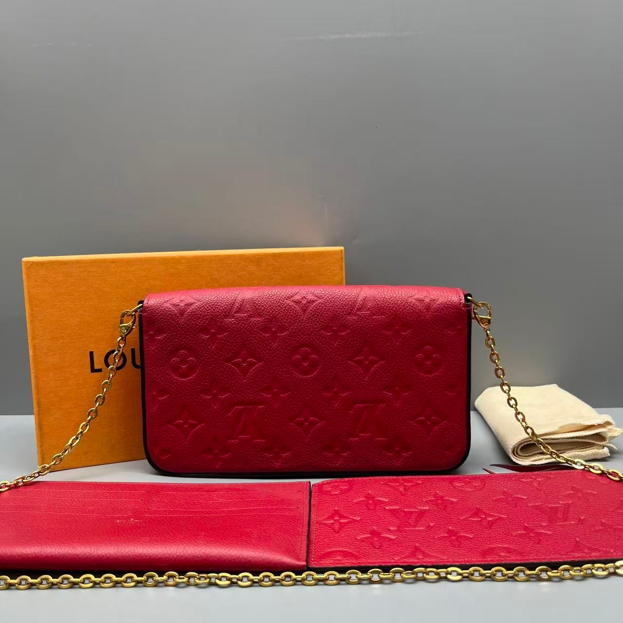 Louis Vuitton - Pochette Félicie - Leather - Red - (mini)