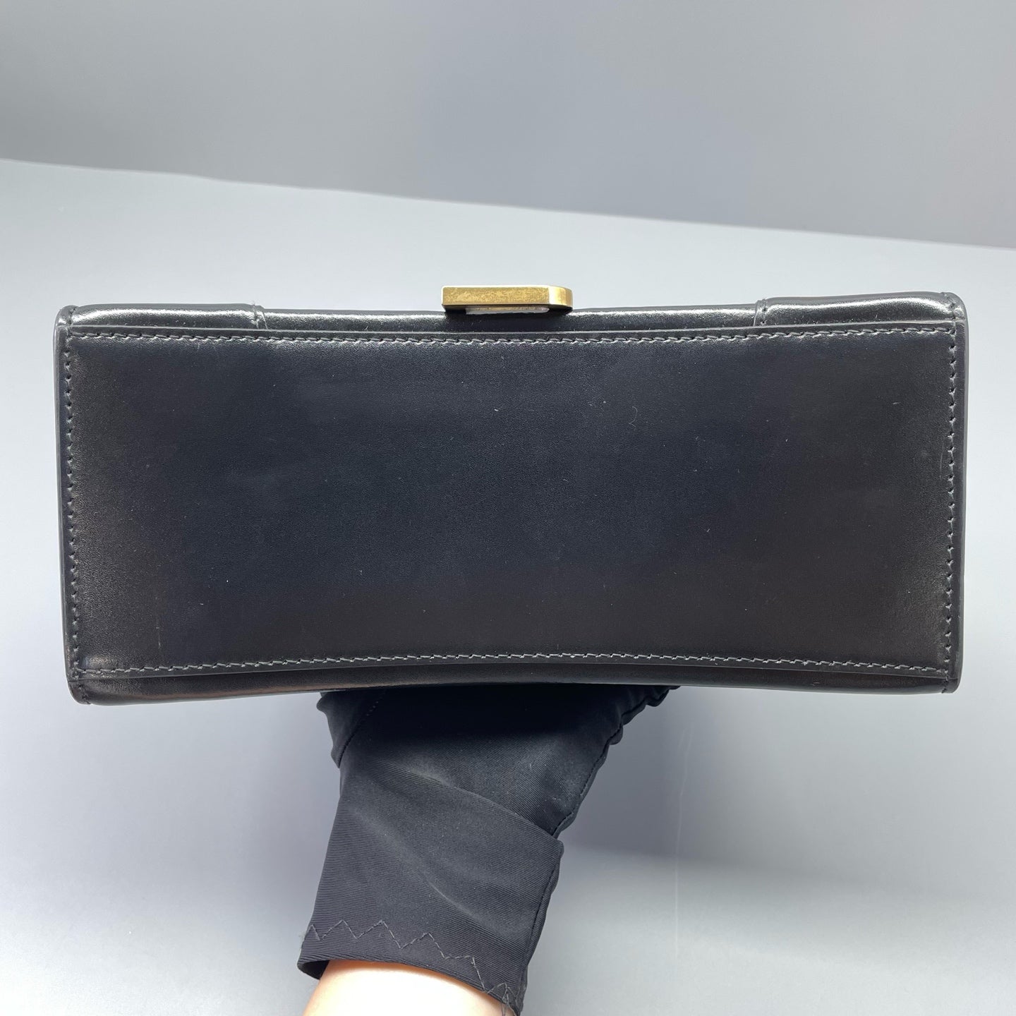 Balenciaga - Hourglass Top Handle Bag - Leather - Black - (Small)