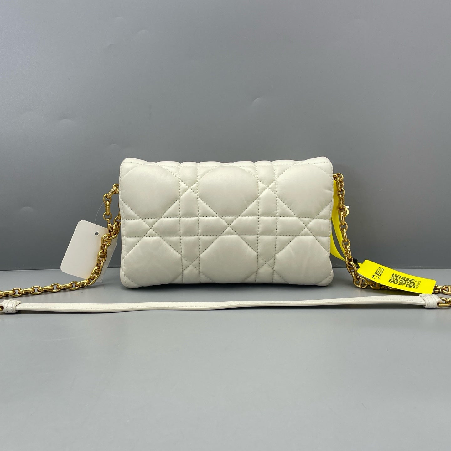 Dior - Caro Chain Bag - Calfskin leather - White - (mini)