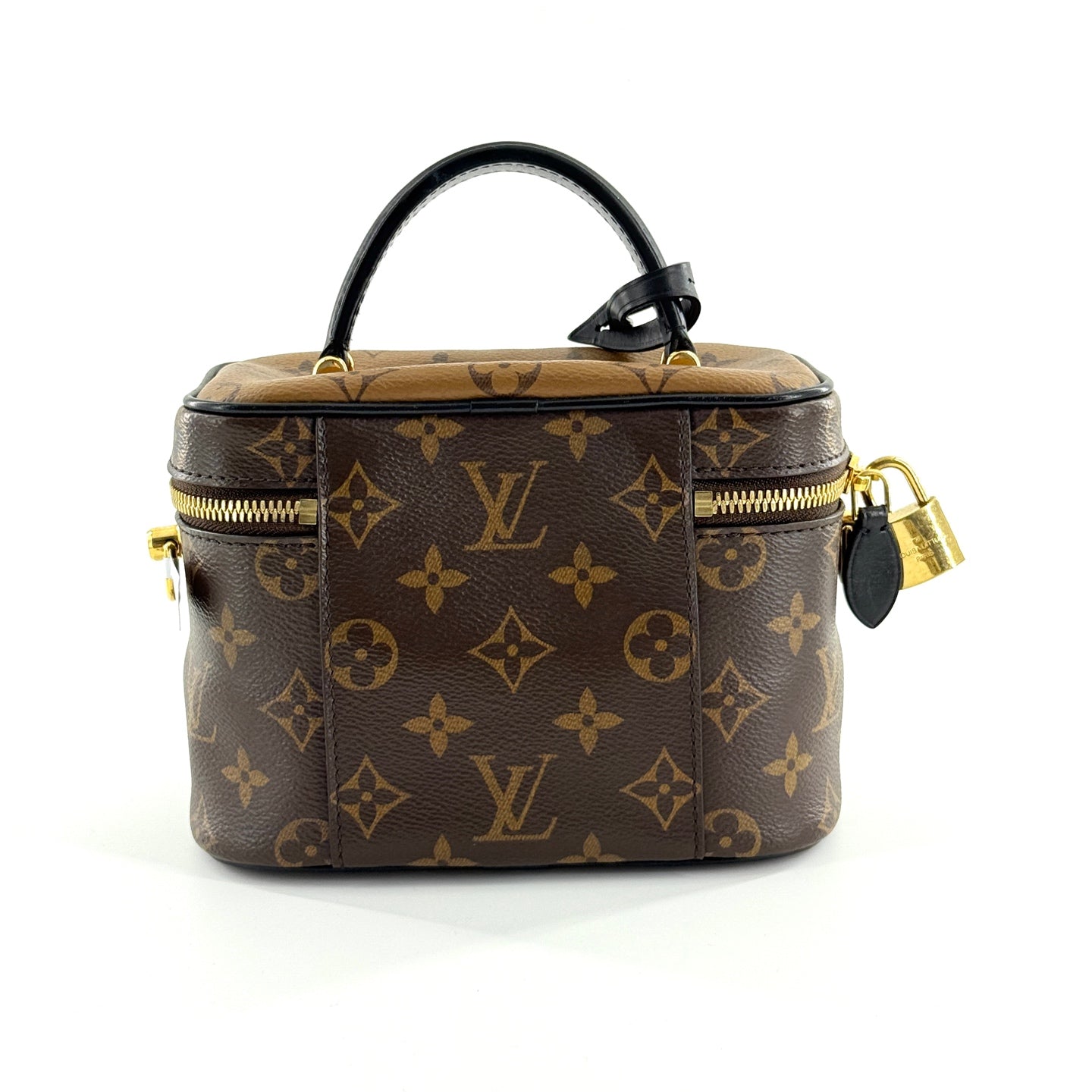 Louis Vuitton - Nice Nano - Monogram coated canvas with leather trim - Brown - (mini)