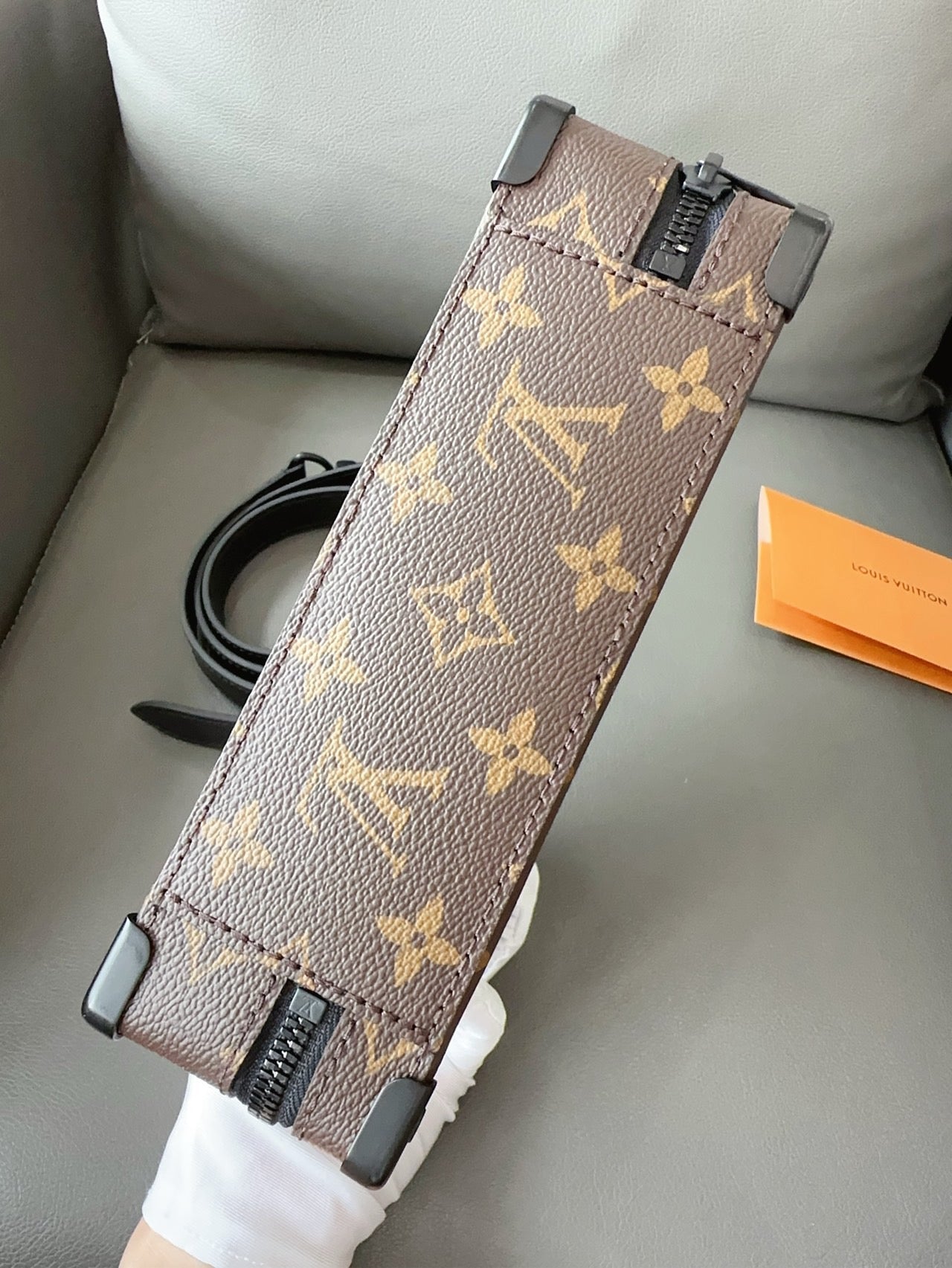 Louis Vuitton - Trunk Box - Monogram coated canvas and cowhide leather - Brown - (small)