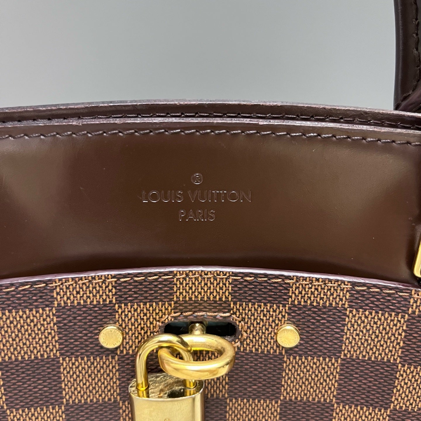 Louis Vuitton - Rivoli - Damier Ebene canvas with smooth leather trim - Brown - (medium)
