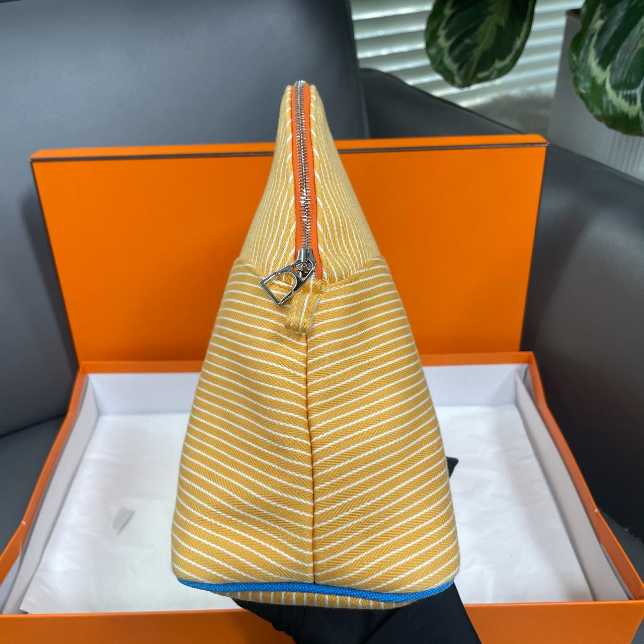 Hermès - Passe - Cotton and Canvas - Yellow - (medium)