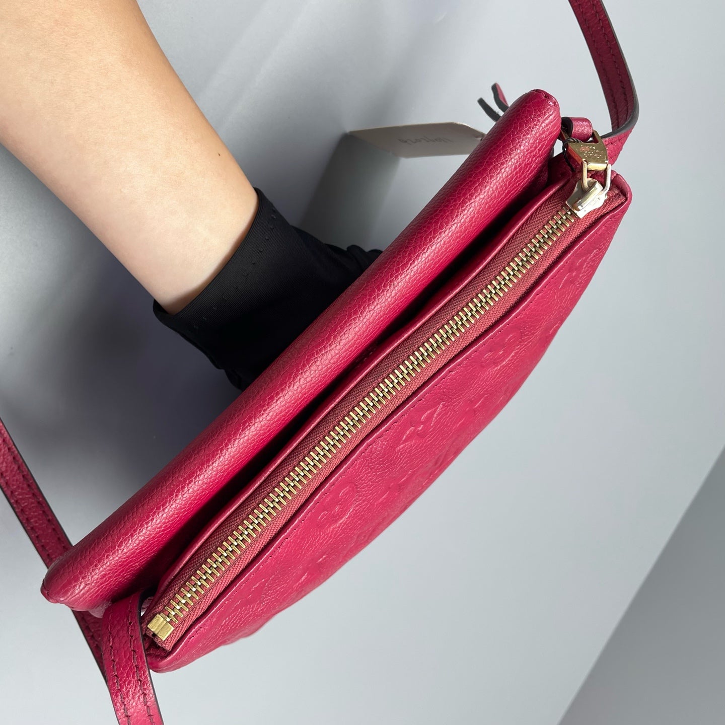 Louis Vuitton - Twice - Leather - Burgundy - (Small)