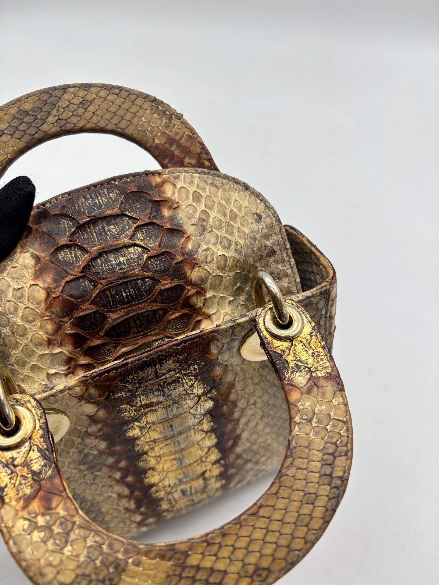 Dior - Lady Dior Mini - Exotic leathers - Python - Multicolour - (mini)