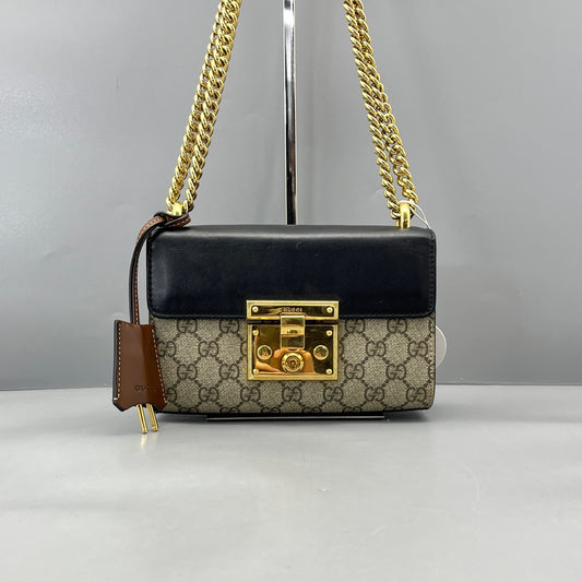 Gucci - Padlock Small Shoulder Bag - GG Supreme canvas and Leather - Multicolour - (small)