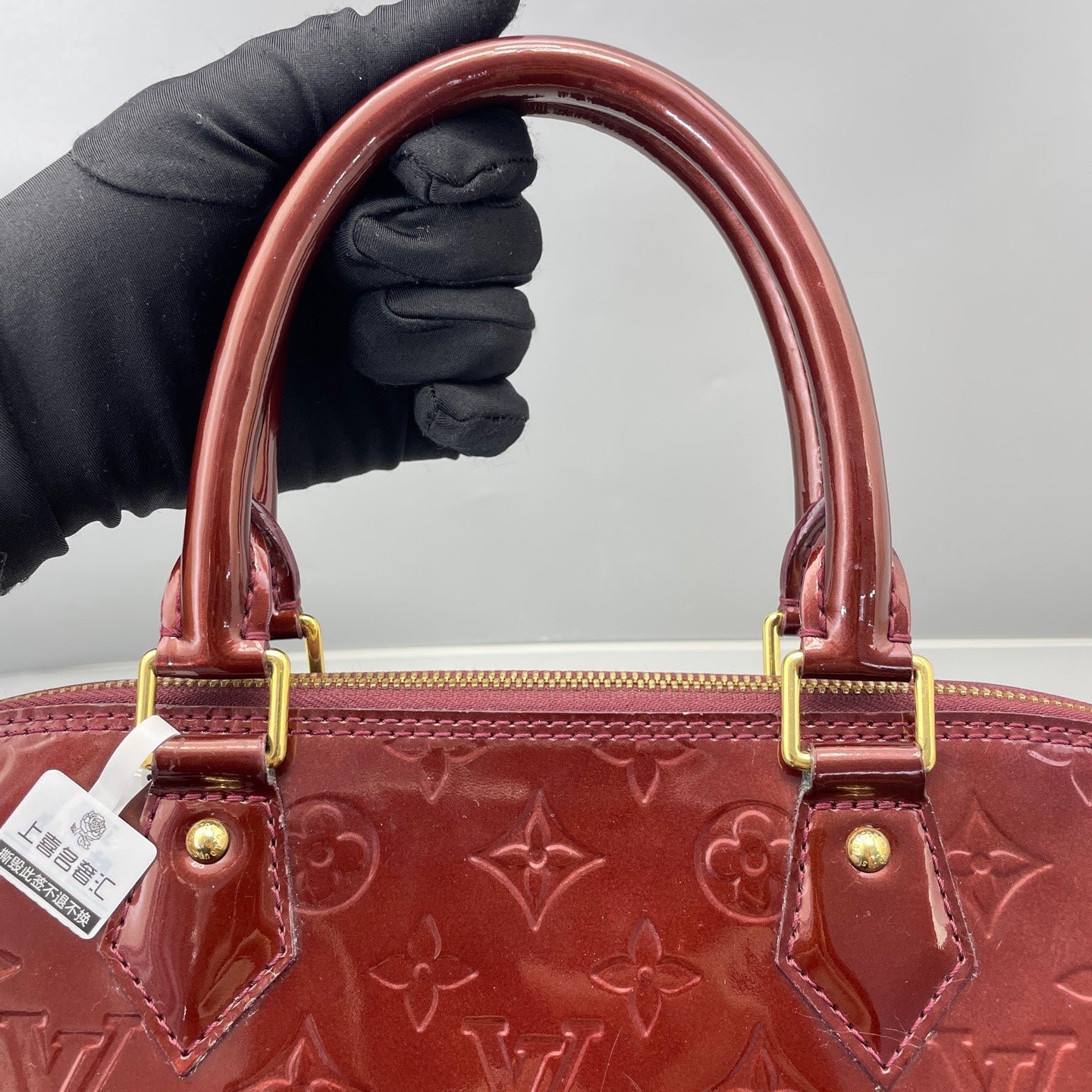Louis Vuitton - Alma GM - Patent leather - Burgundy - (Large)