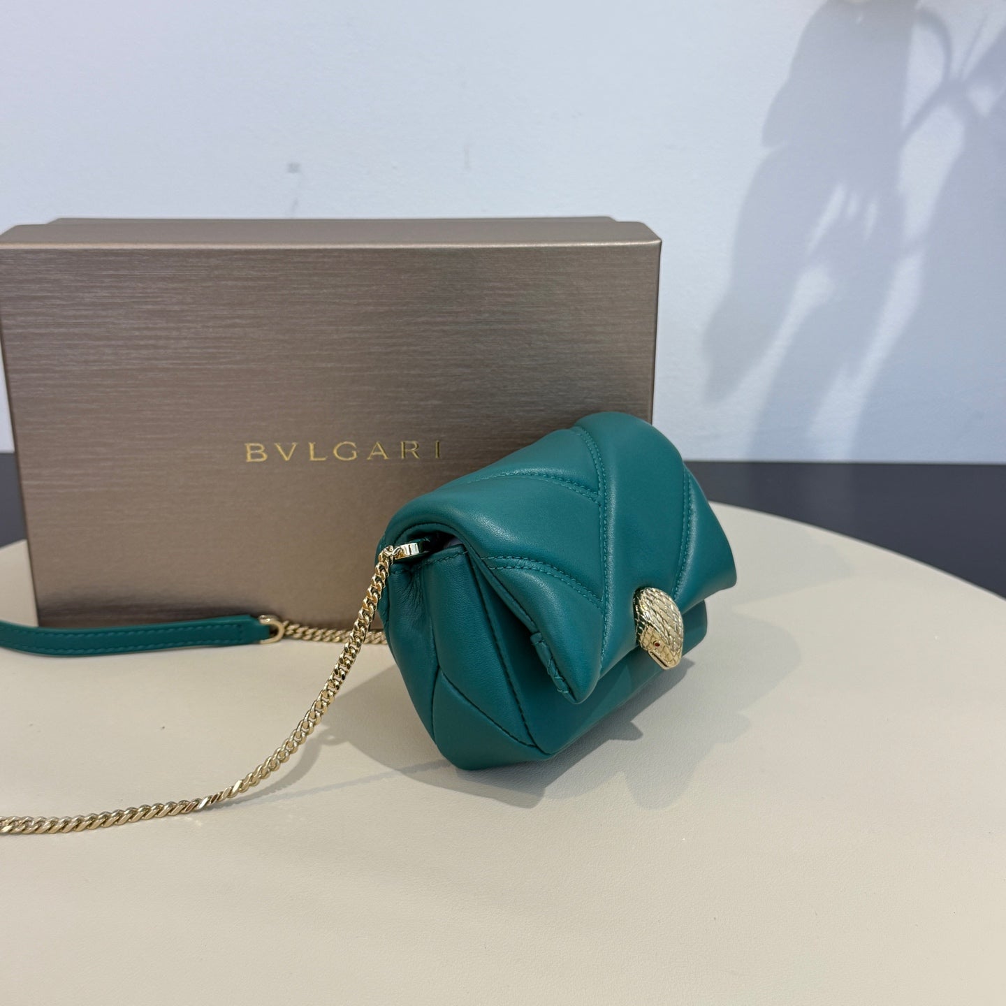 Bvlgari - Serpenti Cabochon Micro Bag - Leather - Green - (mini)
