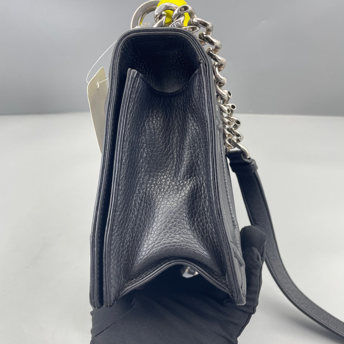 Dior - Diorama Shield Bag - Grained calfskin leather - Black - (medium)