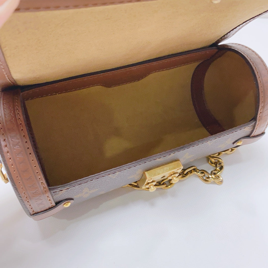 Louis Vuitton - Papillon Trunk - Monogram canvas with leather trim - Brown - (mini)