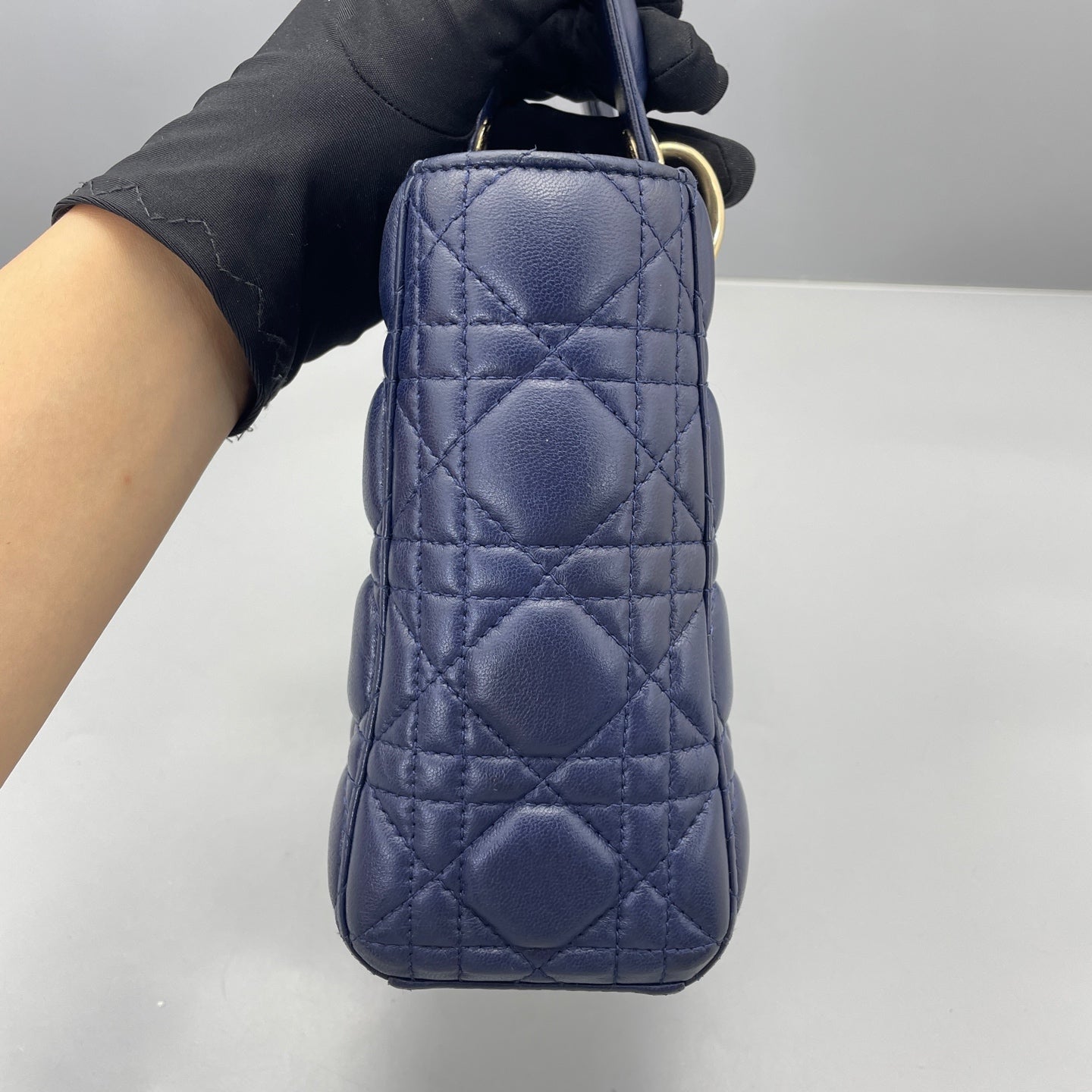 Dior - Lady Dior - Leather - Blue - (mini)