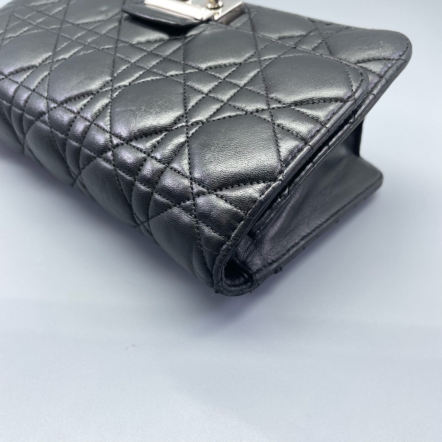 Dior - Lady Dior Quilted Chain Bag - Leather - Black - (mini)