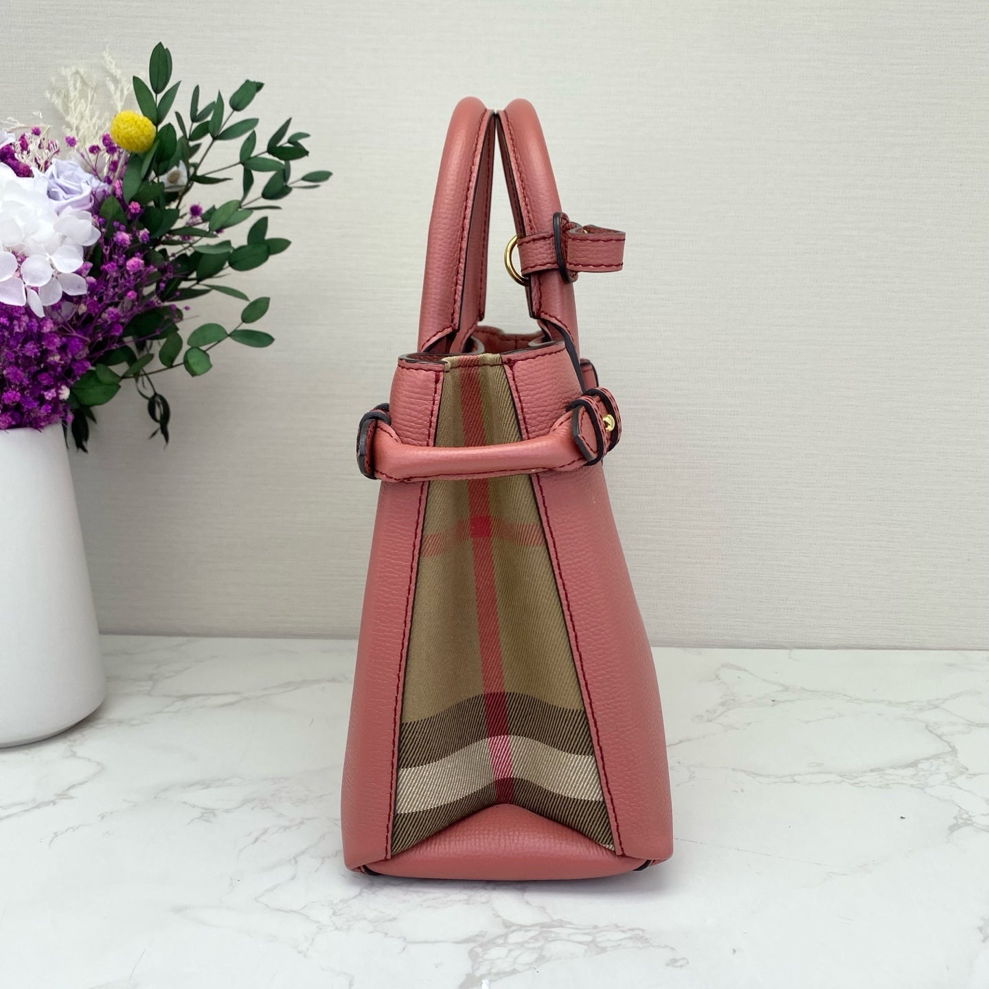 Burberry - Banner - Leather - Pink - (small)