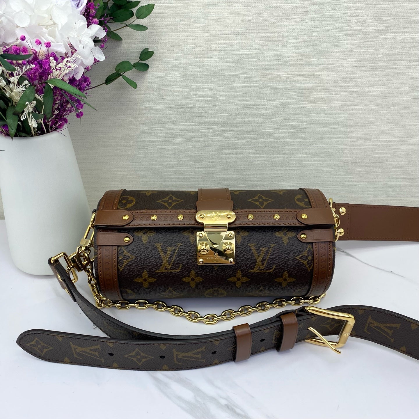 Louis Vuitton - Papillon Trunk - Monogram coated canvas with leather trim - Brown - (mini)