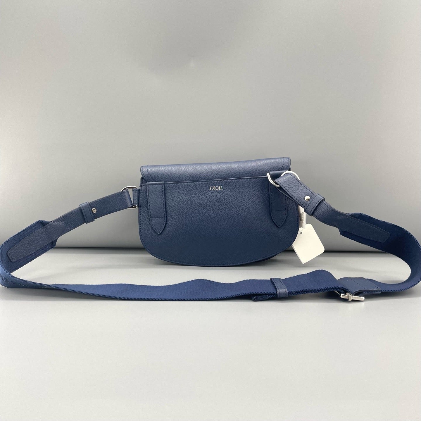 Dior - Saddle Bag - Pebbled leather - Blue - (mini)