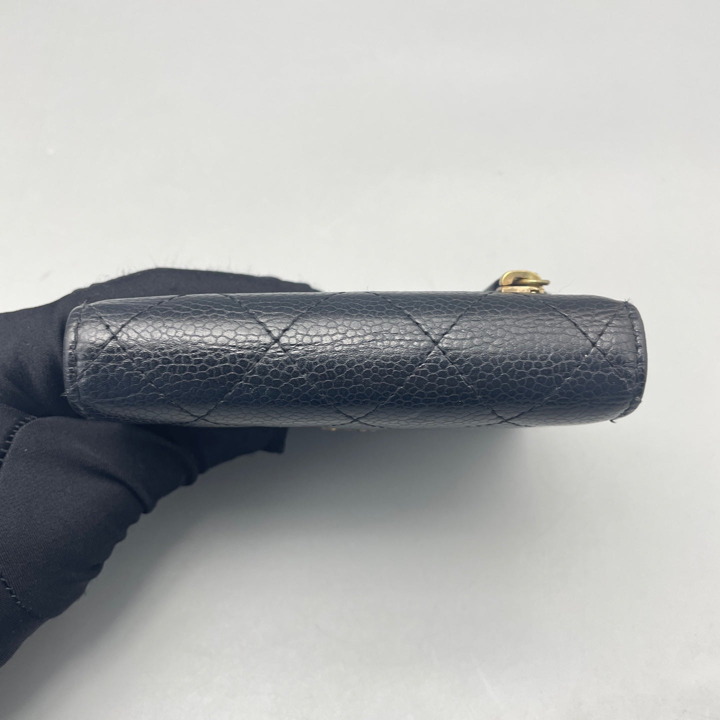 Chanel - Classic Flap Trifold Wallet A6988 - Caviar leather - Black - (Small)