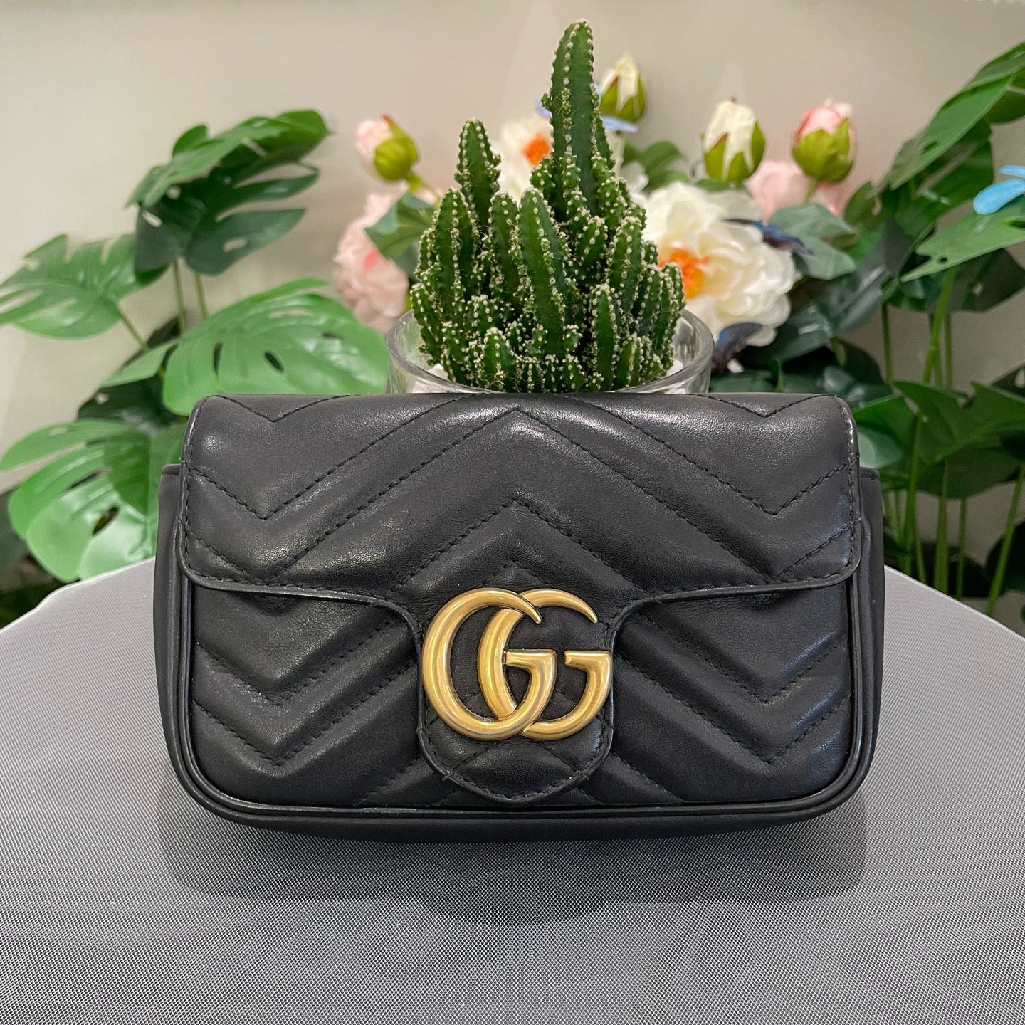 Gucci - Marmont Mini - Leather - Black - (mini)