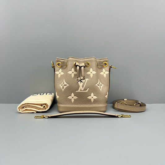 Louis Vuitton - Nano Noé - Monogram Empreinte leather - Grey - (mini)
